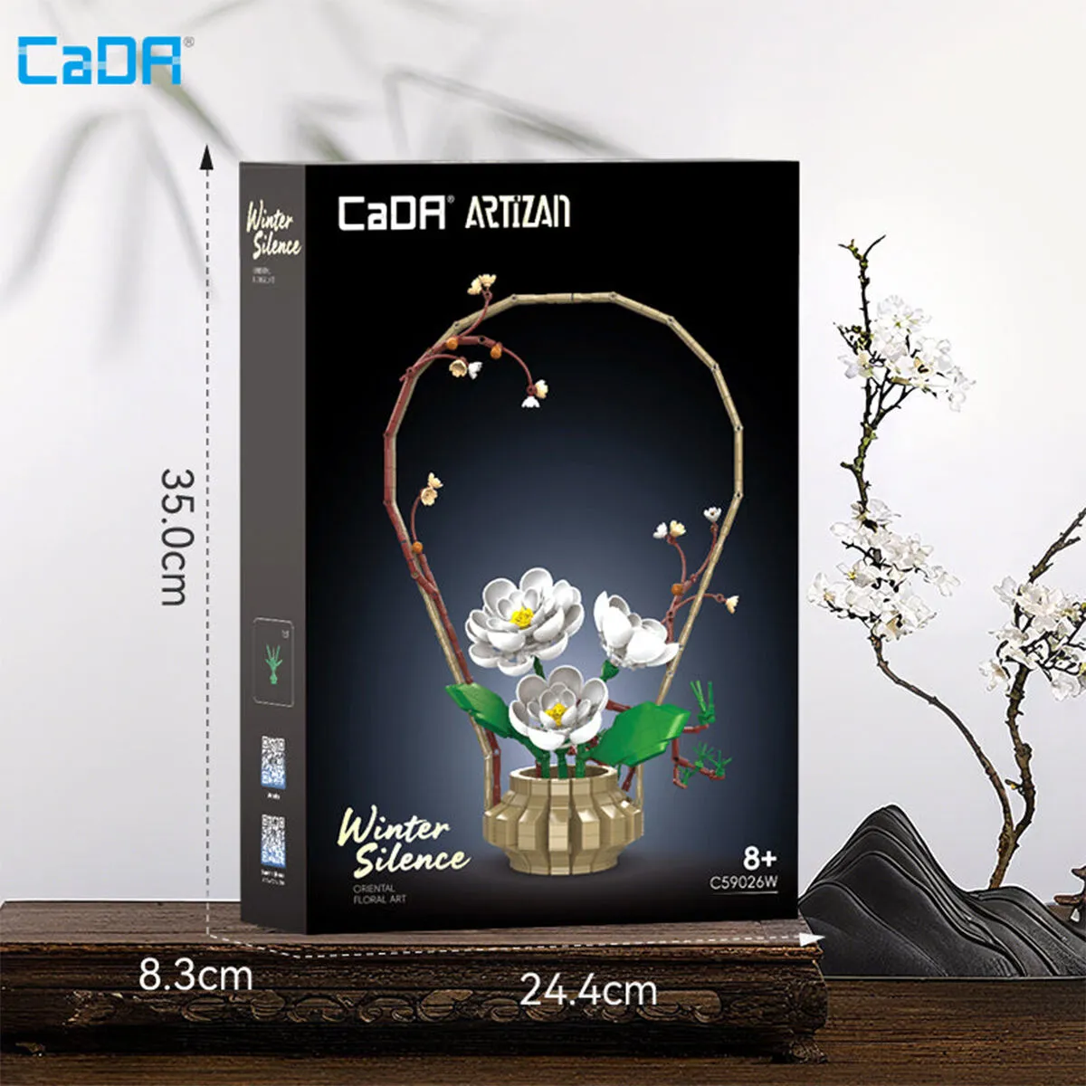 C59026W CADA ÇİÇEK SANATI KIŞ TEMALI 990 PARÇA BLOCK — görsel 2