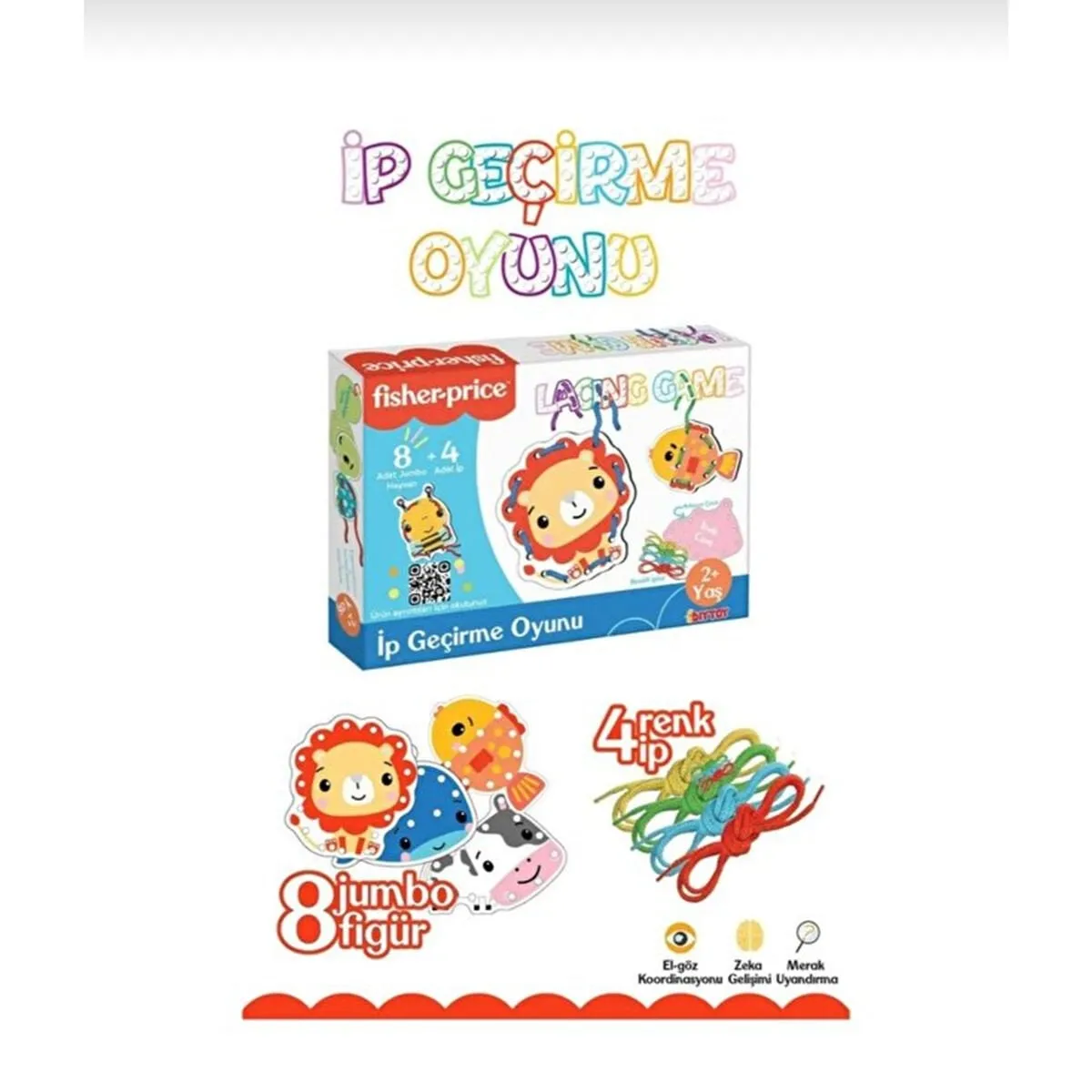 Fısher Prıce İp Geçirme Oyunuc Lacıng Game
