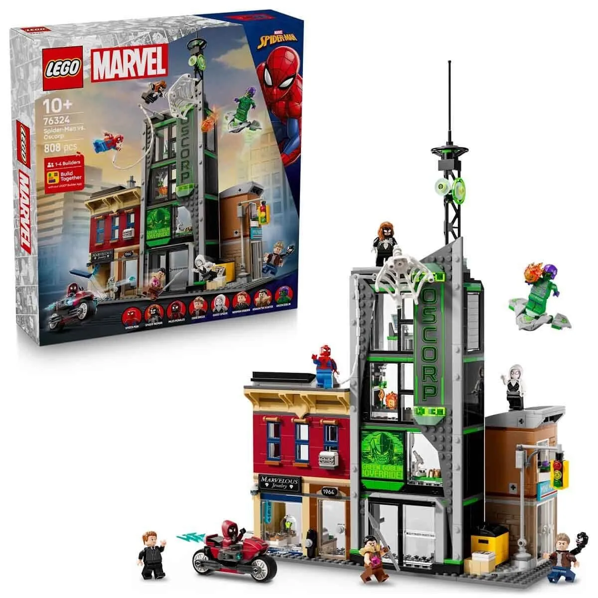 Lego Marvel Örümcek Adam, Oscorpa Karşı 808 parça +10 yaş