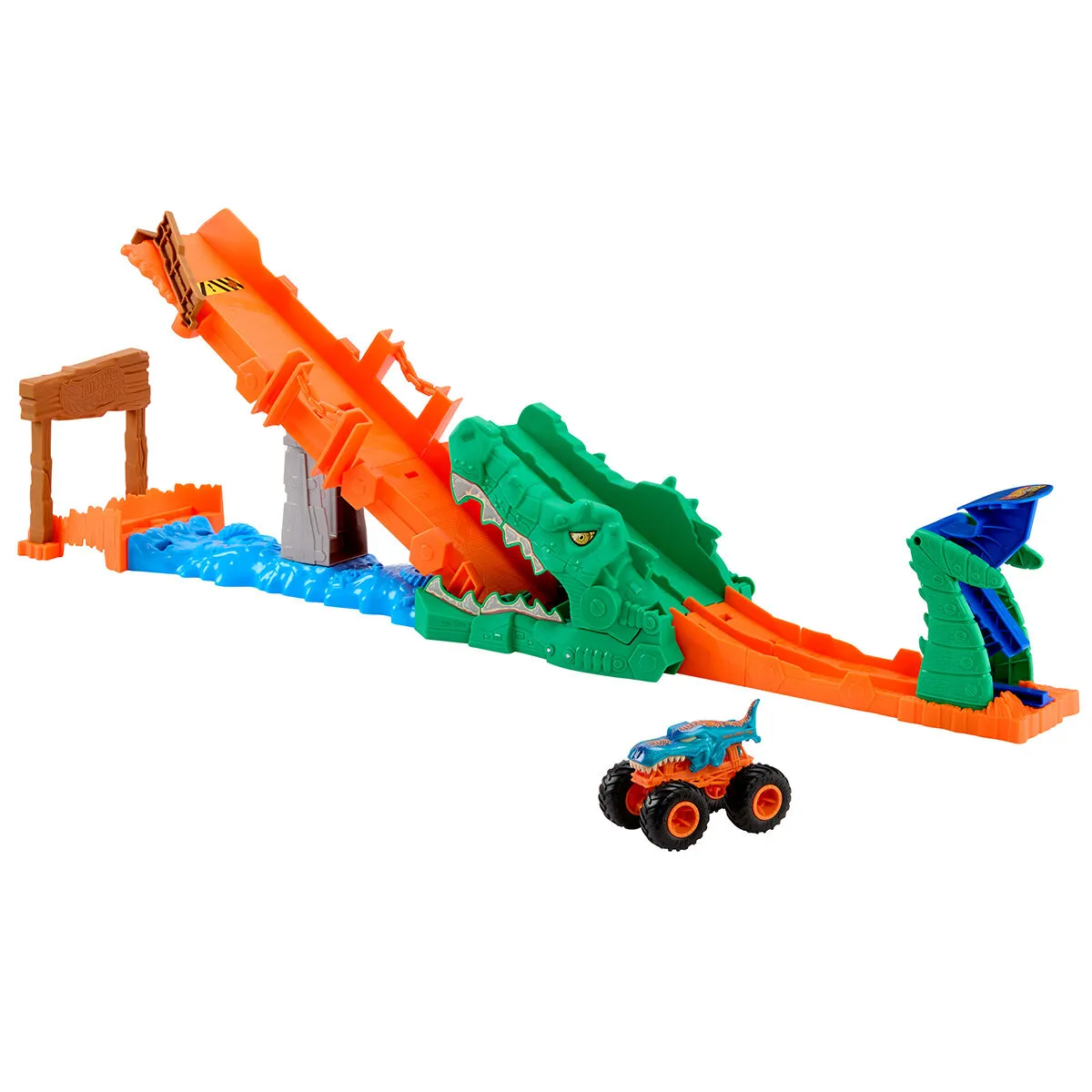 Hot Wheels Monster Trucks Mega-Wrex Timsah Devir Oyun Seti — görsel 2
