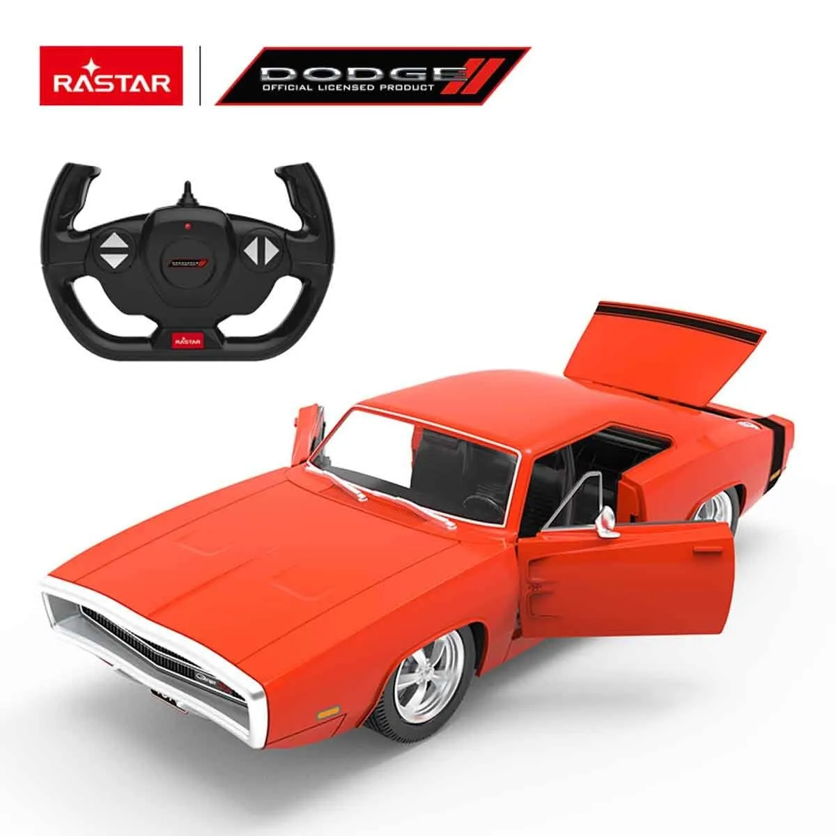 Ras-Rc Araba 1 16 1970 Dodge Charger Rt Ff Sesli Işıklı 2 4GHZ — görsel 2