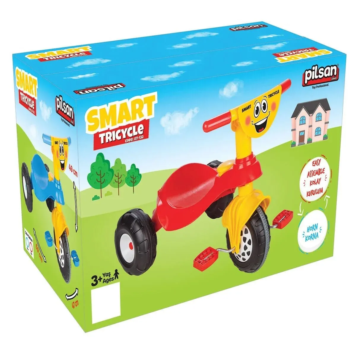 Pilsan Smart Bisiklet Kırmızı Flexo — görsel 4