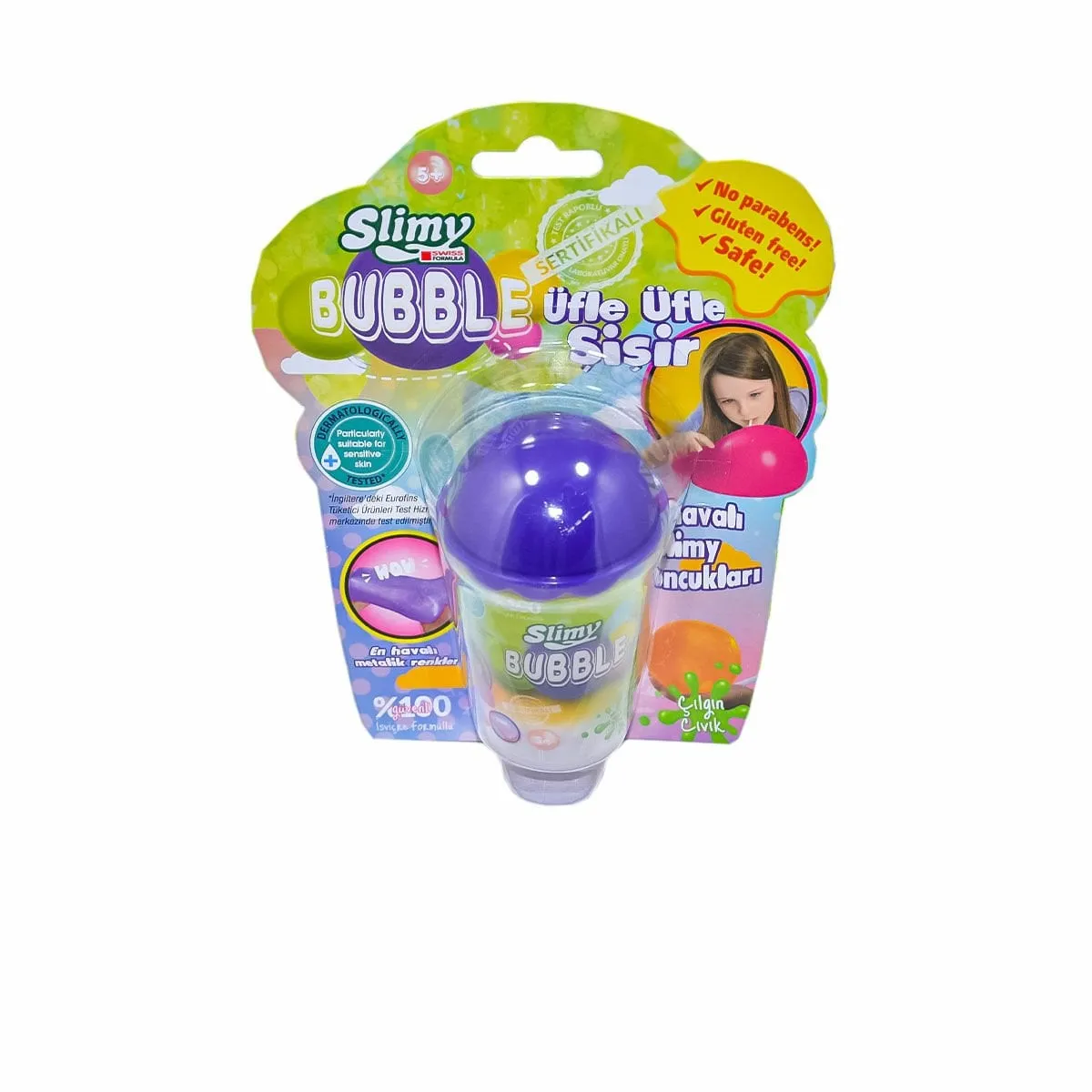 Slimy Bubble Blister Card