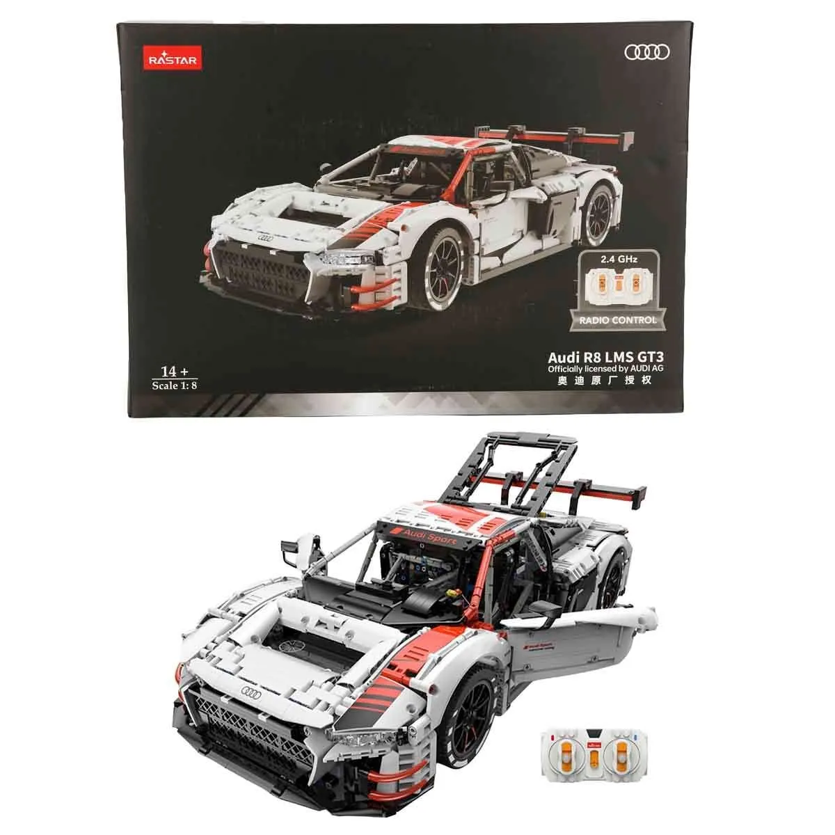 Ras-Brıcks R C 1 8 Audı R8 Lms GT3 2 4GHZ
