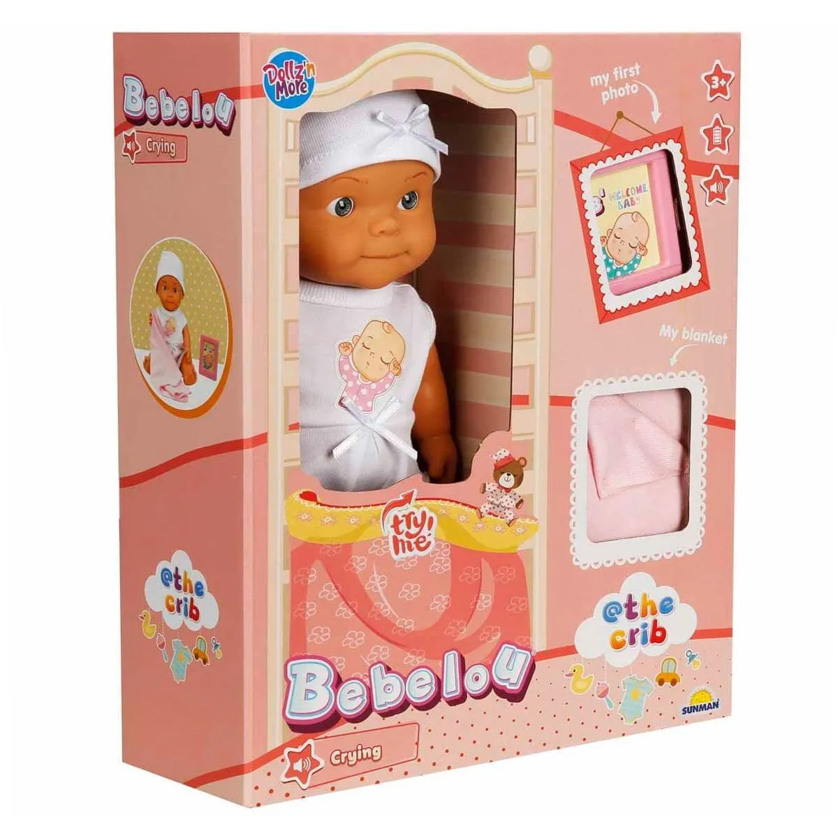Bebelou Sesli Hoş Geldin Bebeği 30 cm — görsel 3