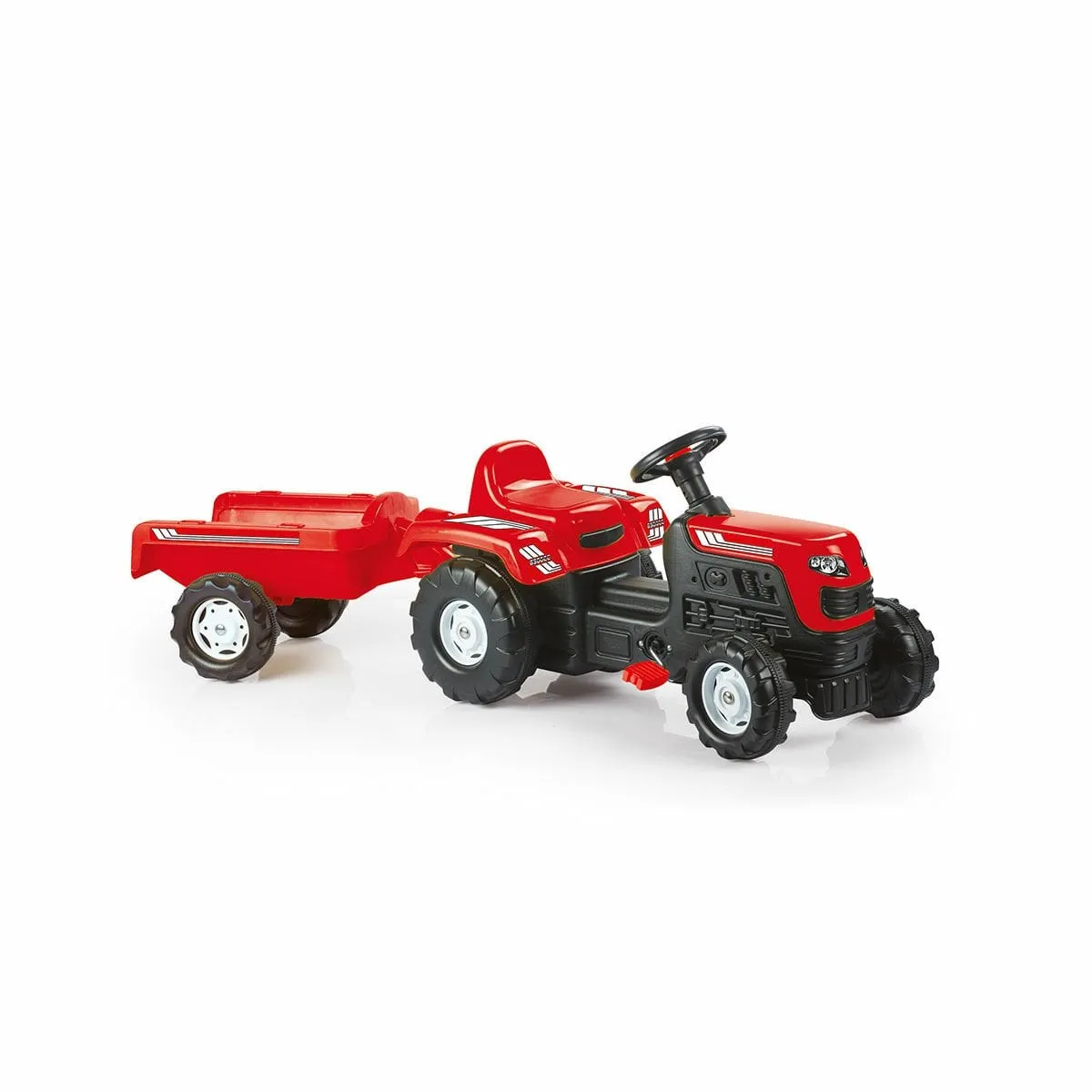 Oyuncak Romorklu Traktor Kırmızı