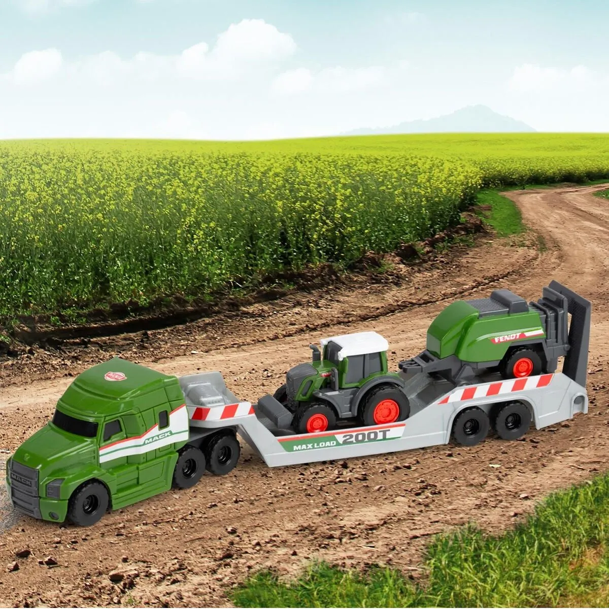 Fendt Micro Farm Truck freewheel Mack Truck trailer with Fendt tract — görsel 5