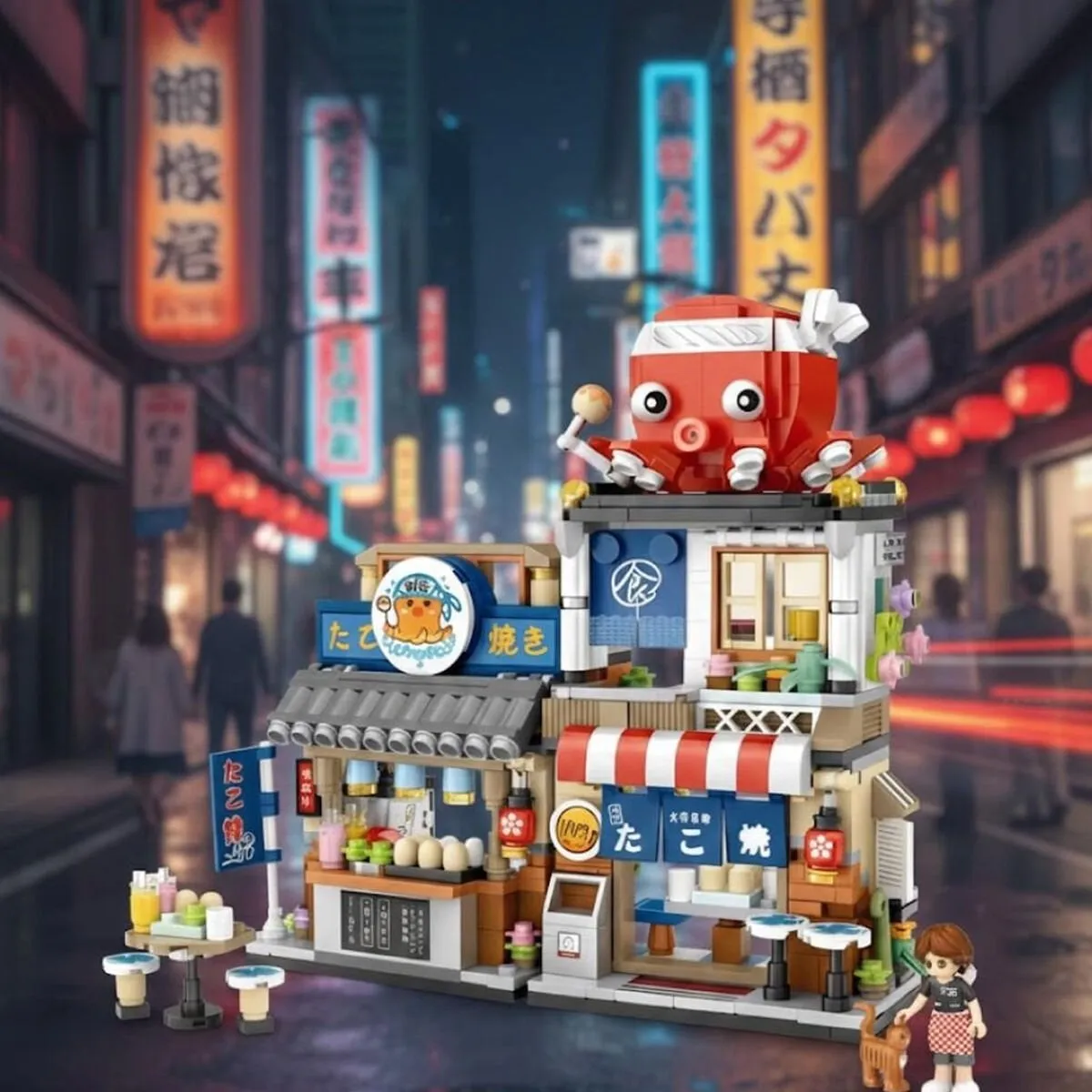 LOZ Japon Katlanır Yemek Sokağı 722 Parça Block Seti — görsel 2