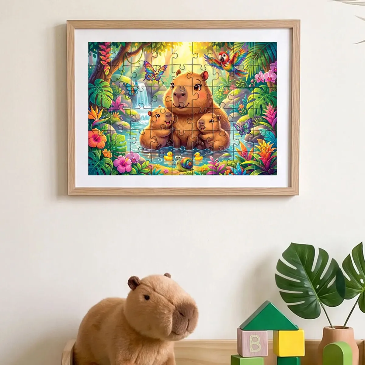 KAPİBARA FAMİLY 50 PARÇA PUZZLE — görsel 3