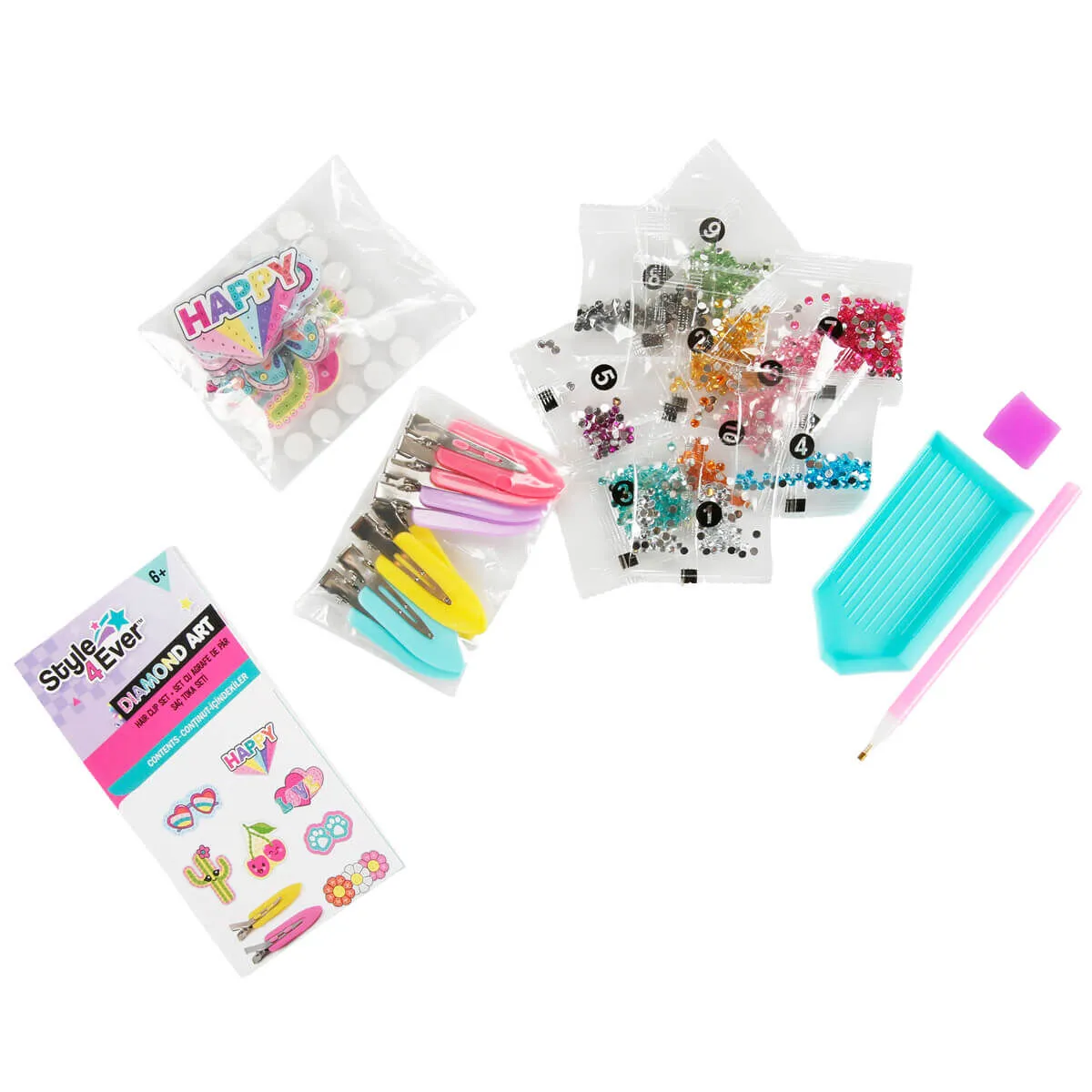 Style 4ever Diamond Art Saç Tokası Yapımı Seti (SUN-CNL-HOBİ) — görsel 4