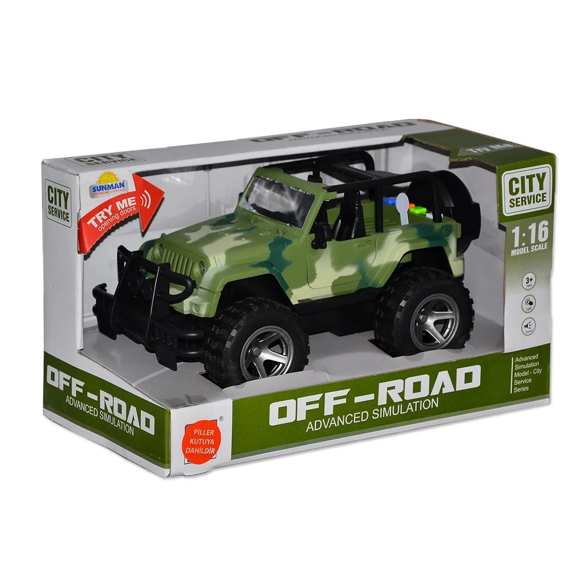 1:16 Sesli ve Işıklı Jeep — görsel 3