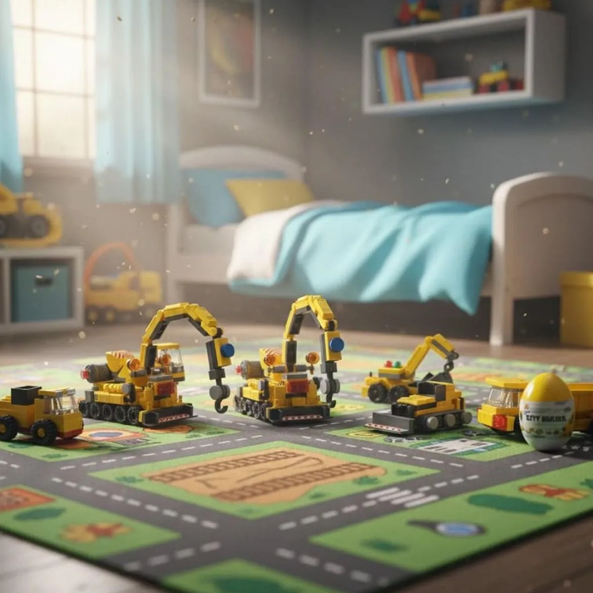 6 İn 1 Sarı Yumurta Model 45 Parça Blok Yapı Seti — görsel 3