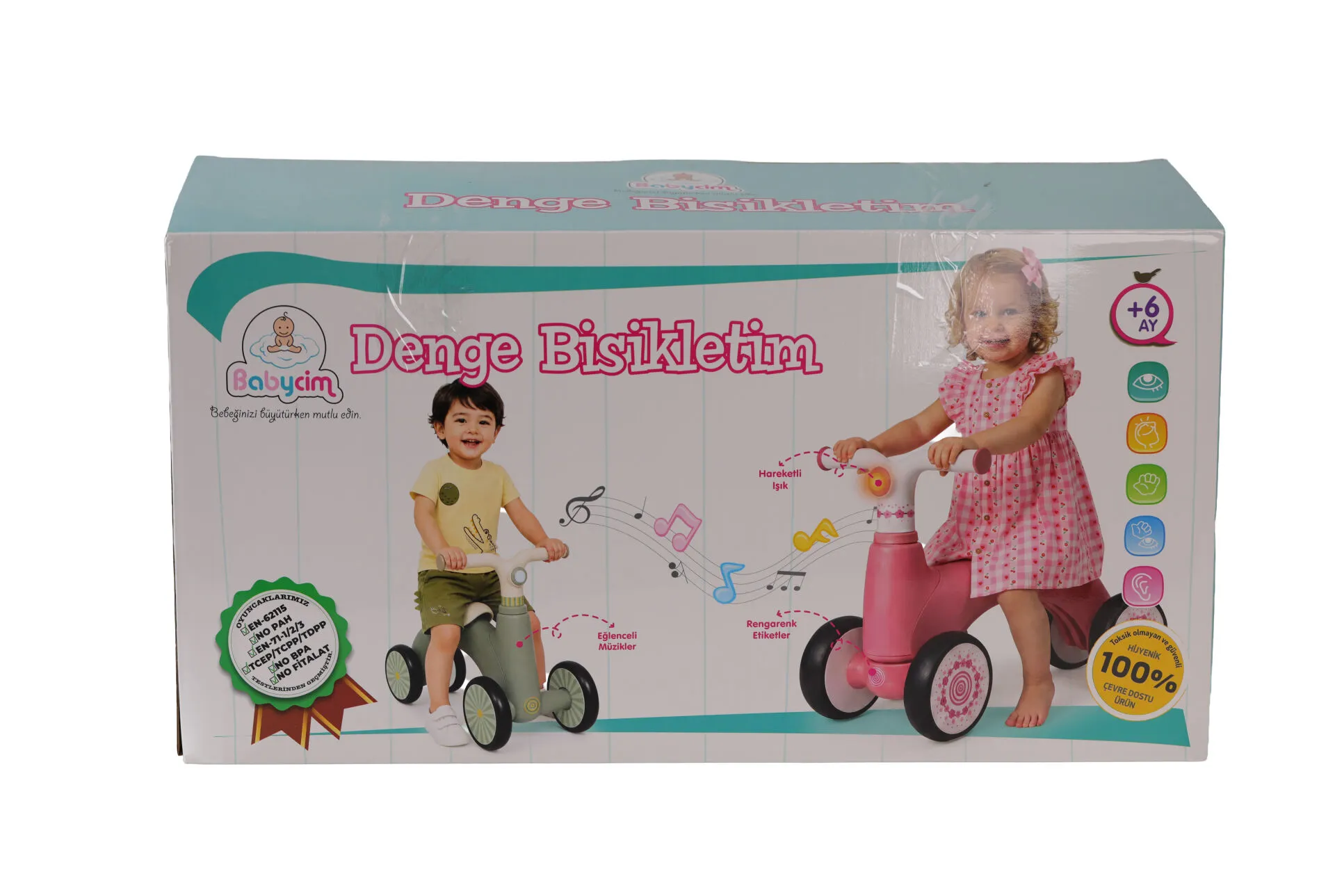 URT047001-YEŞİL BABYCİM DENGE BİSİKLETİ — görsel 5