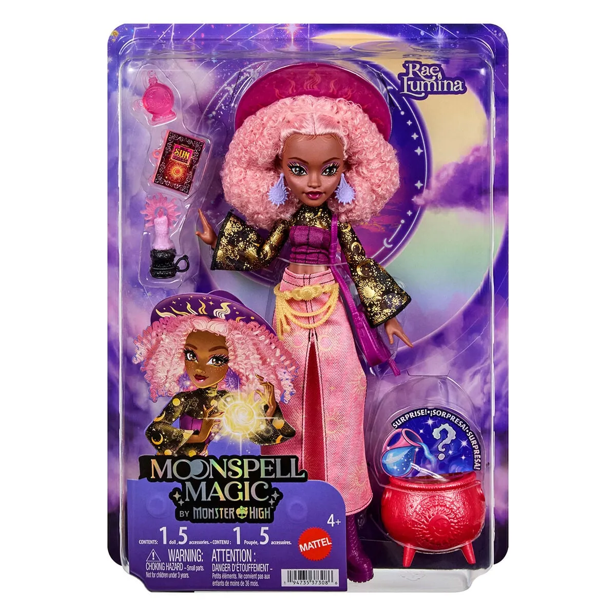 Monster High Moonspell Magic Rae Lumina Bebek — görsel 6