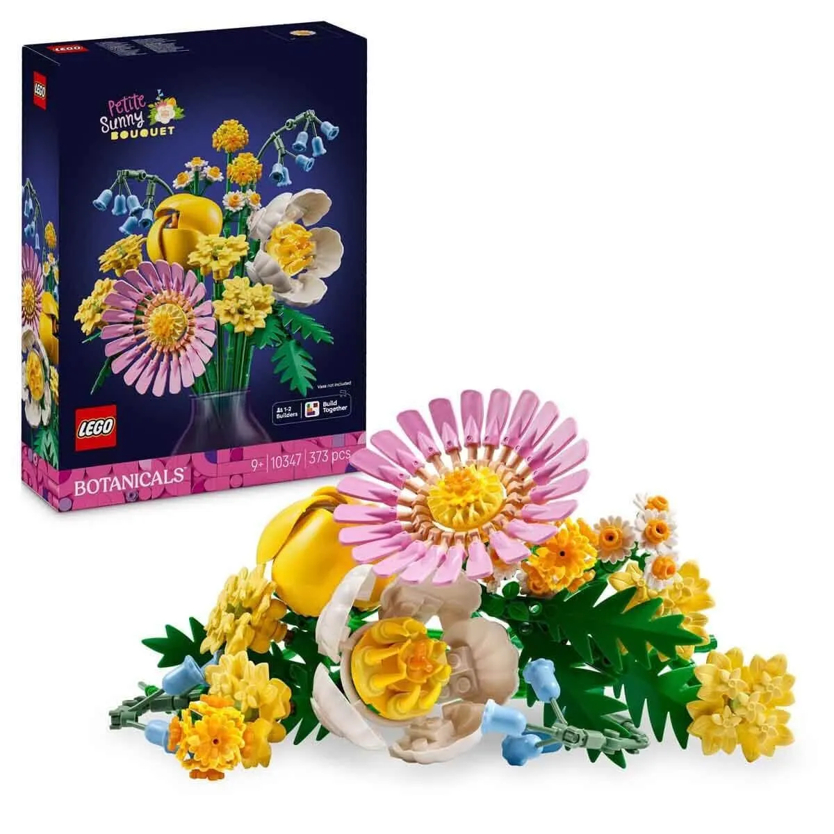 Lego iconic Botanicals Pembe Çiçek Buketi 373 parça +9 yaş