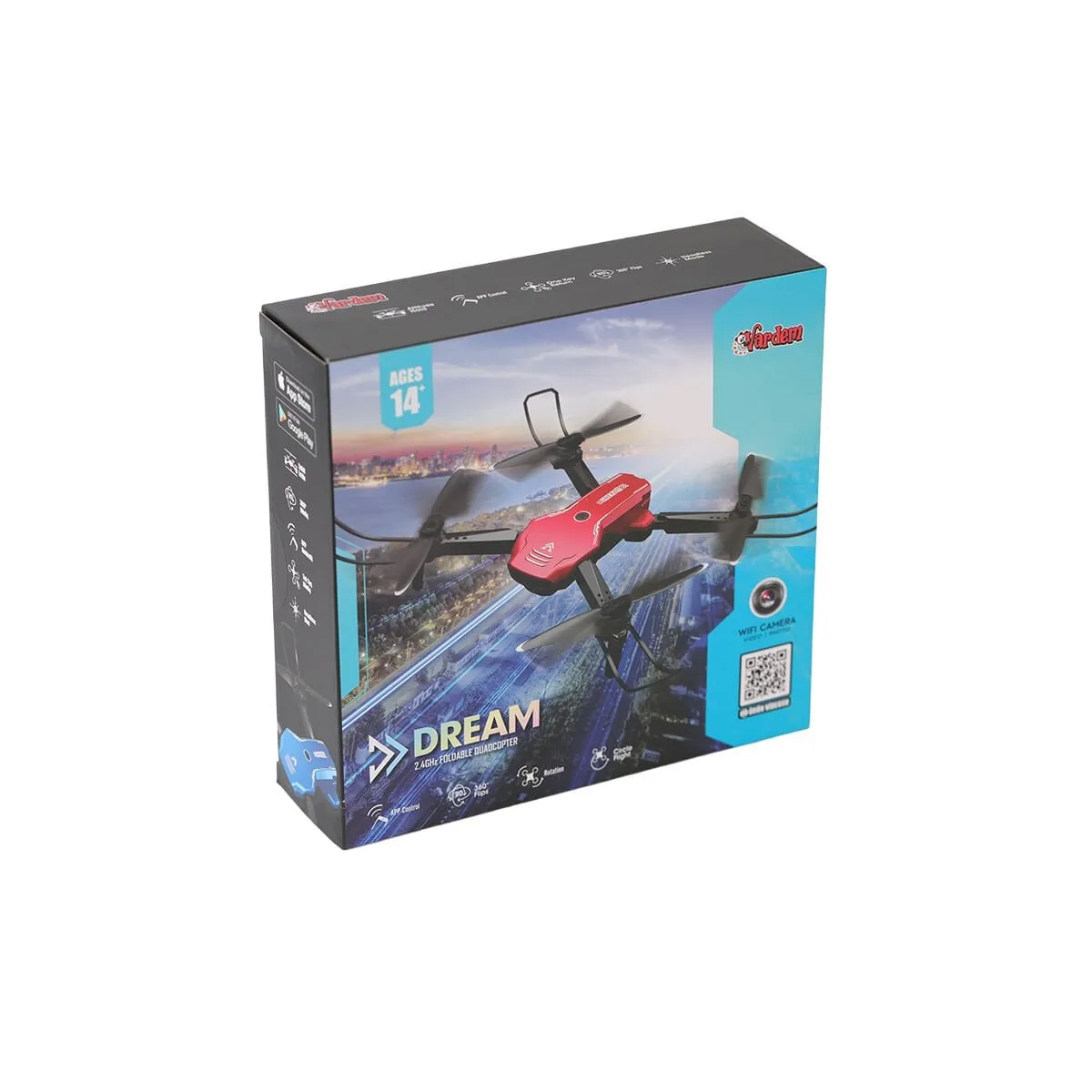 - Vardem 2.4G Wifi Kameralı Şarjlı Full Fonksiyon Drone