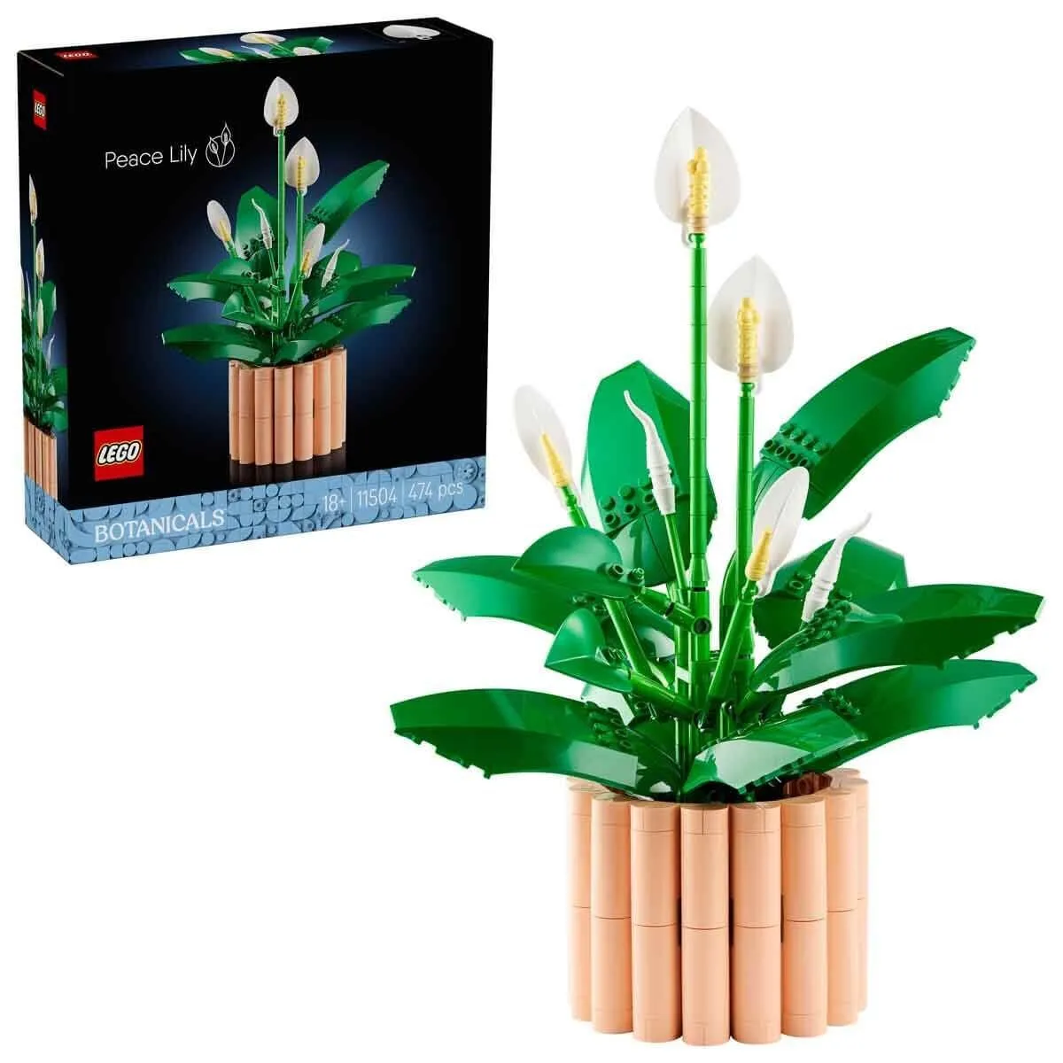 Lego Botanicals Barış Çiçeği - Pace Lily 474 parça +18 yaş