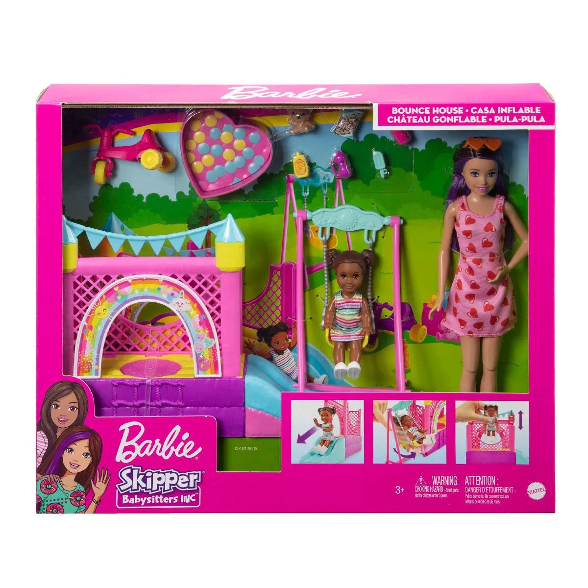 Barbie Bebek Bakıcısı Skipper Oyun Evi Seti