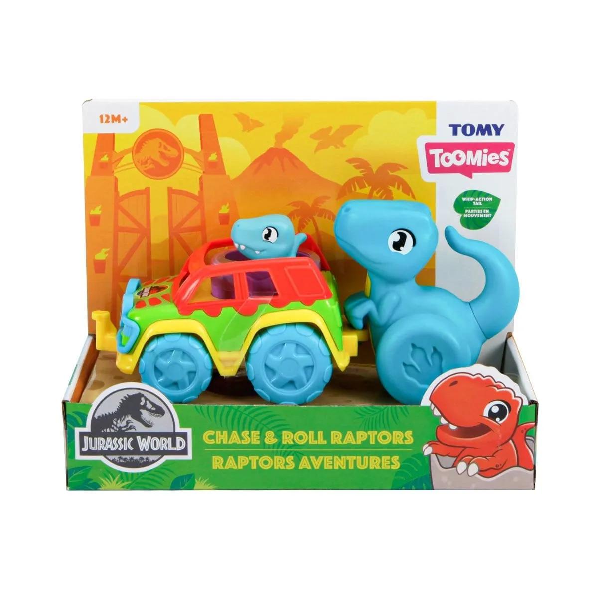 Tomy - Jurassic World Dino ve Renkli Araç +12 ay