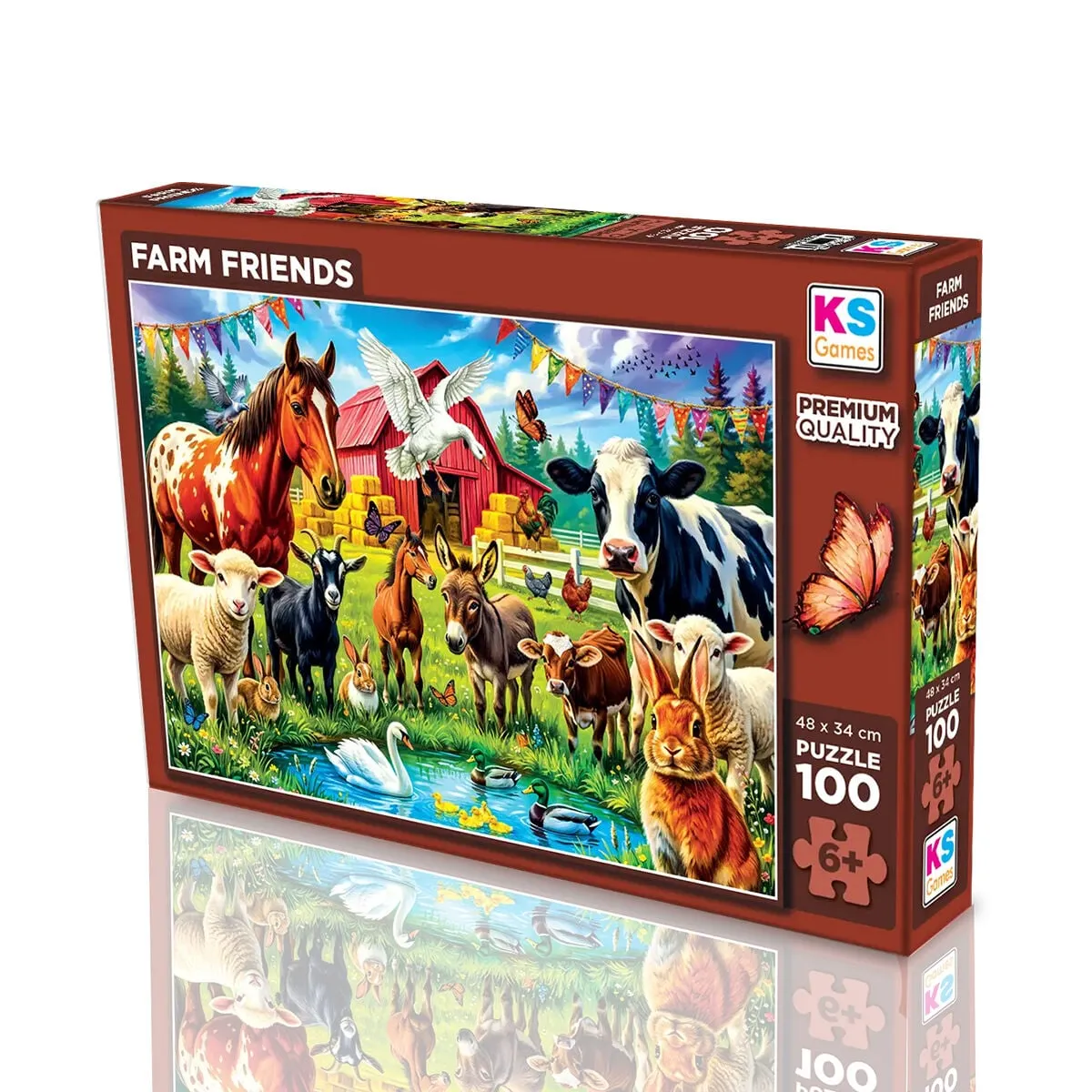 Farm Friends 100 Parça Puzzle