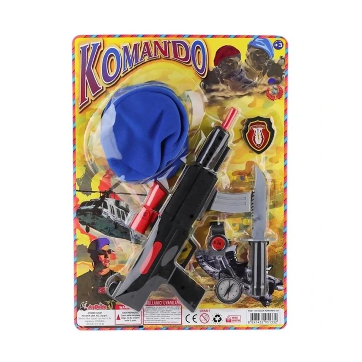 Küçük Bereli Komando Seti -Aydede Oyuncak