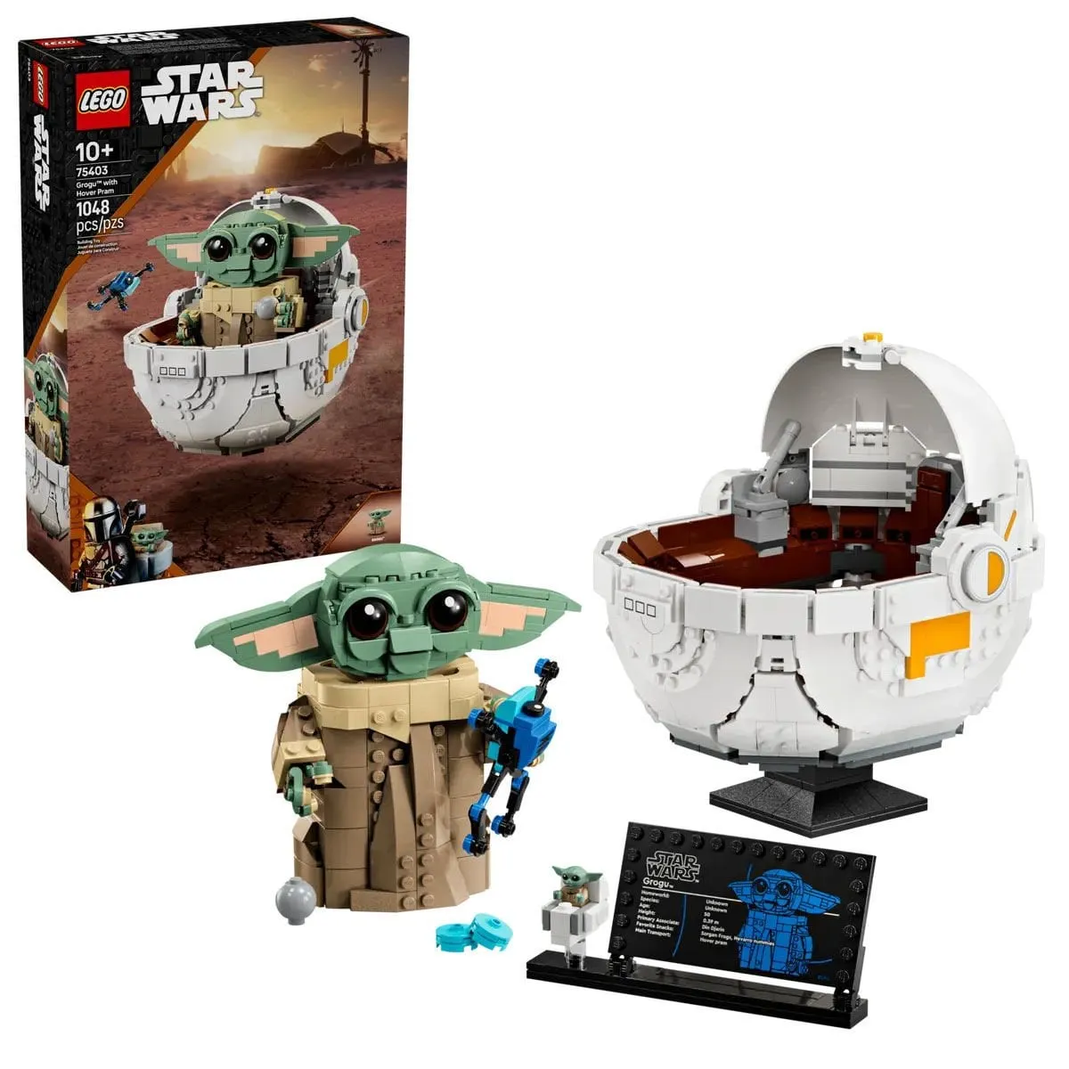 Lego Star Wars - Uçan Bebek Arabalı Grogu 1048 Parça +10 Yaş