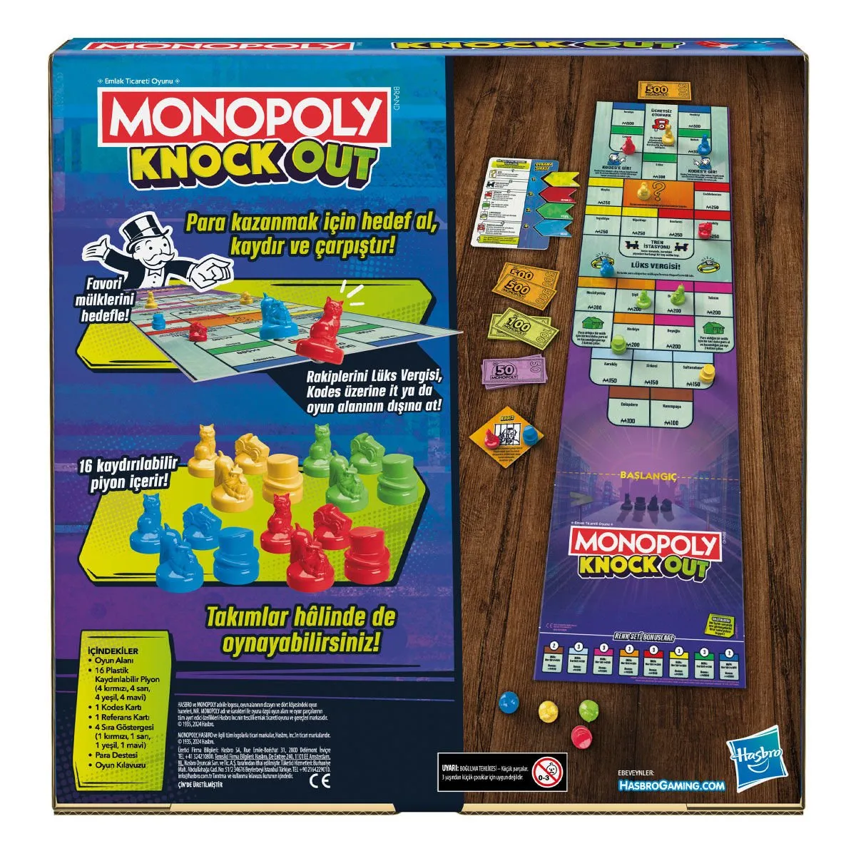 Monopoly Knockout Piyon Düellosu Oyun Kartı — görsel 5