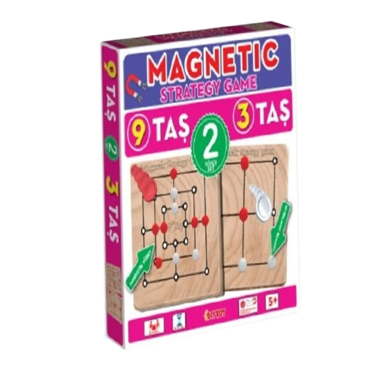Manyetik Strateji Oyunları 9 Taş + 3 Taş -Dıytoy