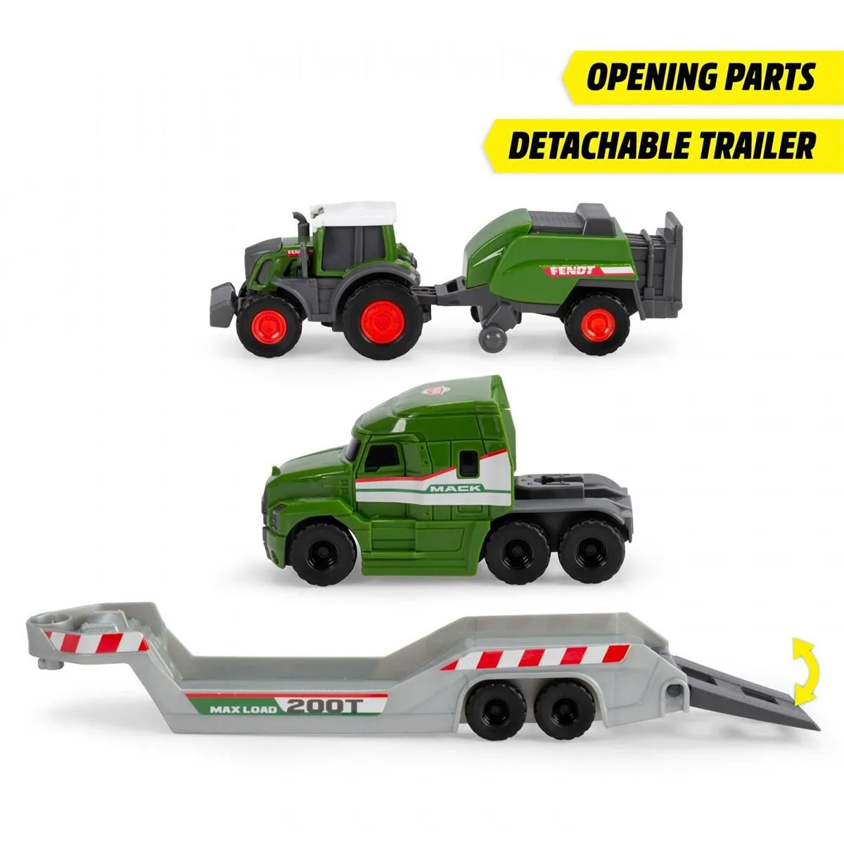 Fendt Micro Farm Truck freewheel Mack Truck trailer with Fendt tract — görsel 4