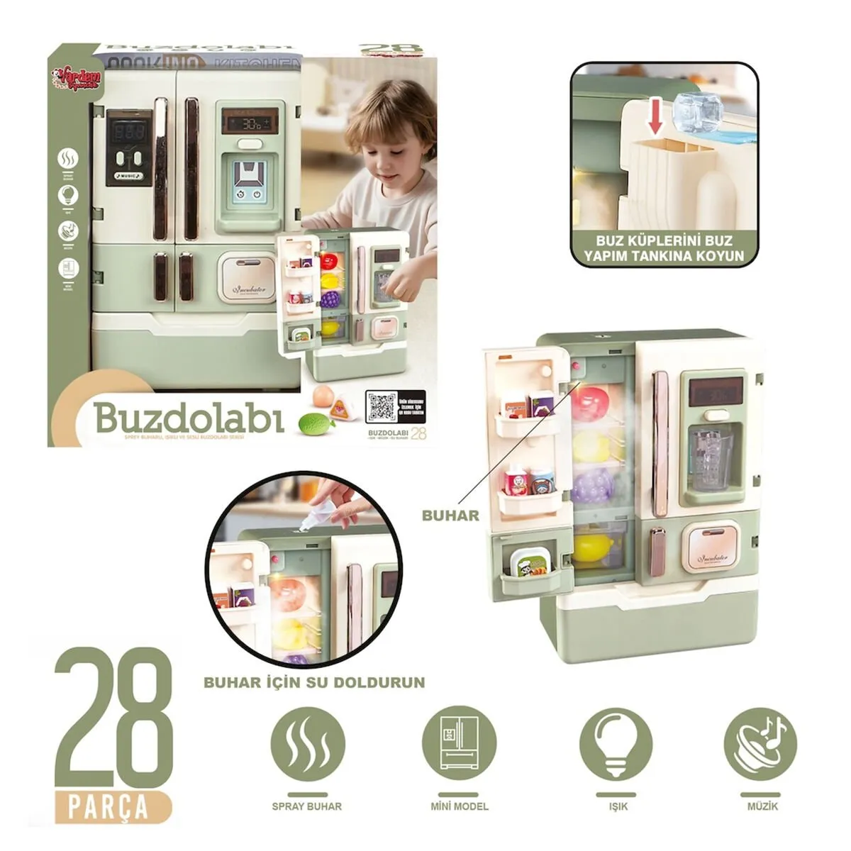 Işıklı ve Sesli Aksesuarlı Buzdolabı — görsel 2