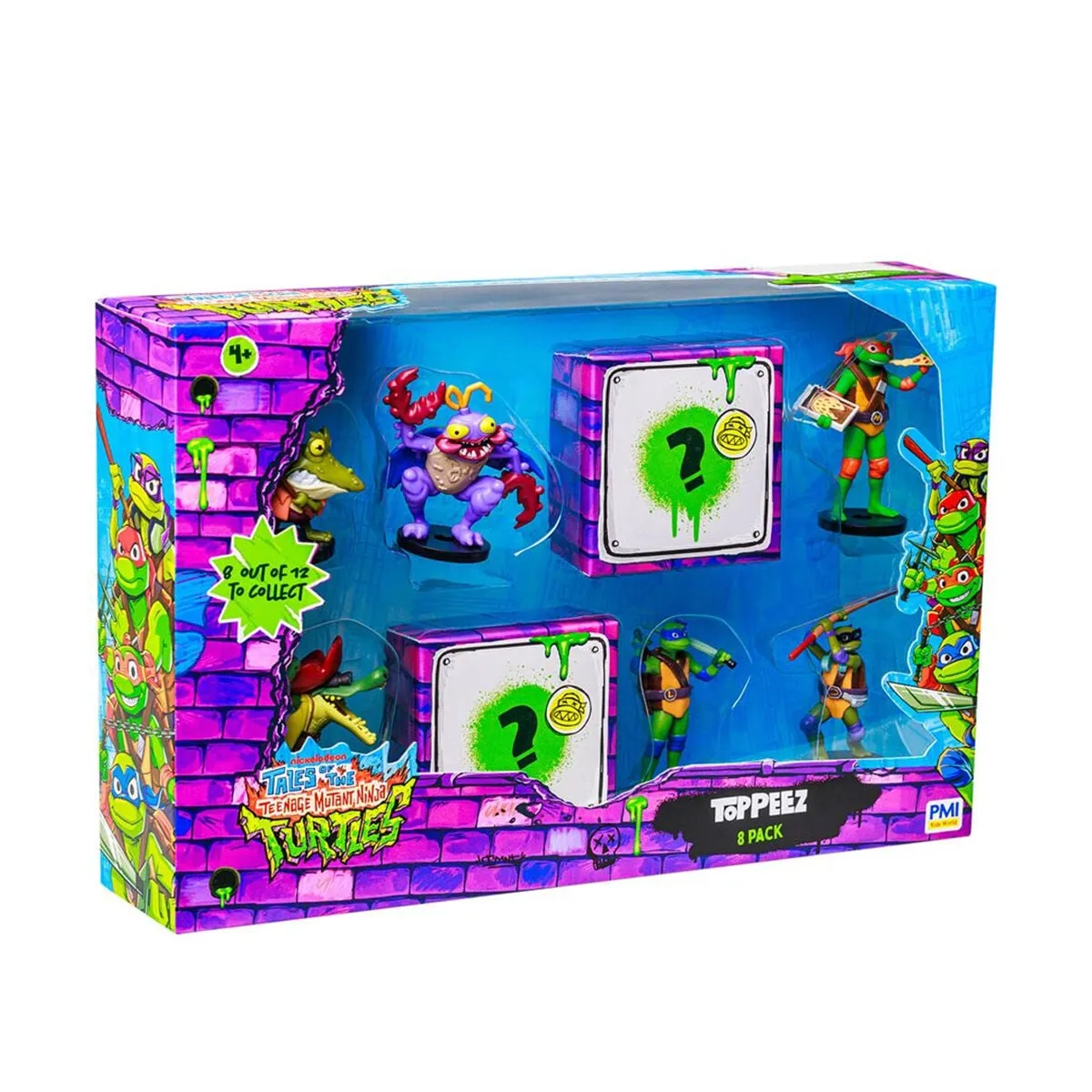 PMI NT2070 Ninja Turtles Toppeez 8li Figür Set Asorti — görsel 5