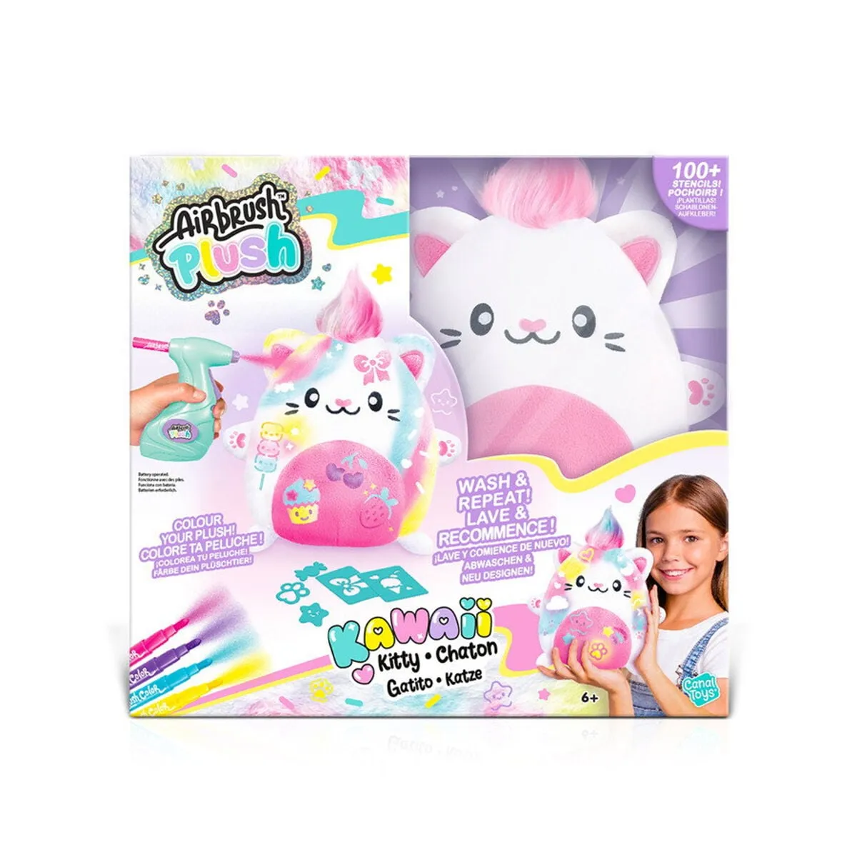 Airbrush Peluş Kawaii Kitty Boyama Seti — görsel 6