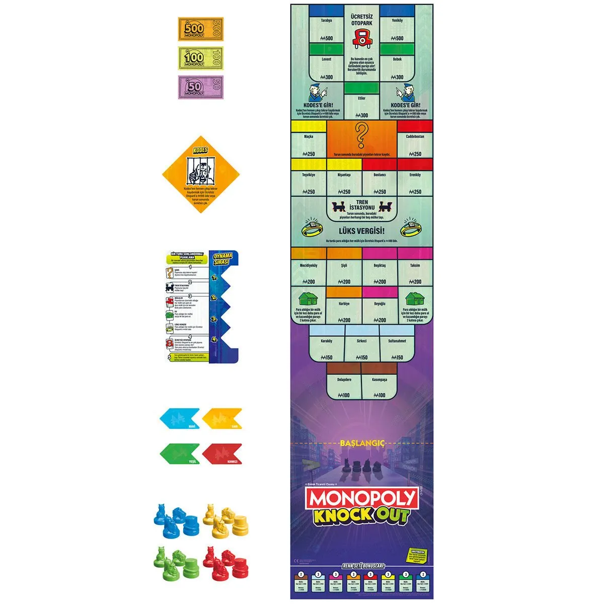 Monopoly Knockout Piyon Düellosu Oyun Kartı — görsel 4