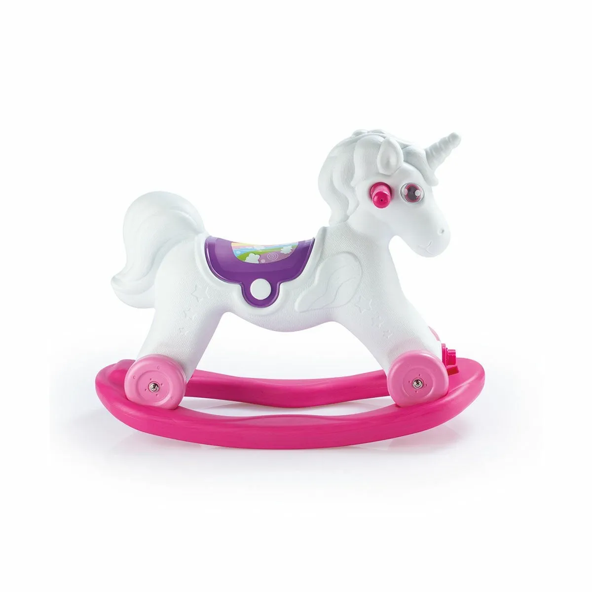 Tekerlekli Unicorn Sallanan At -Dolu