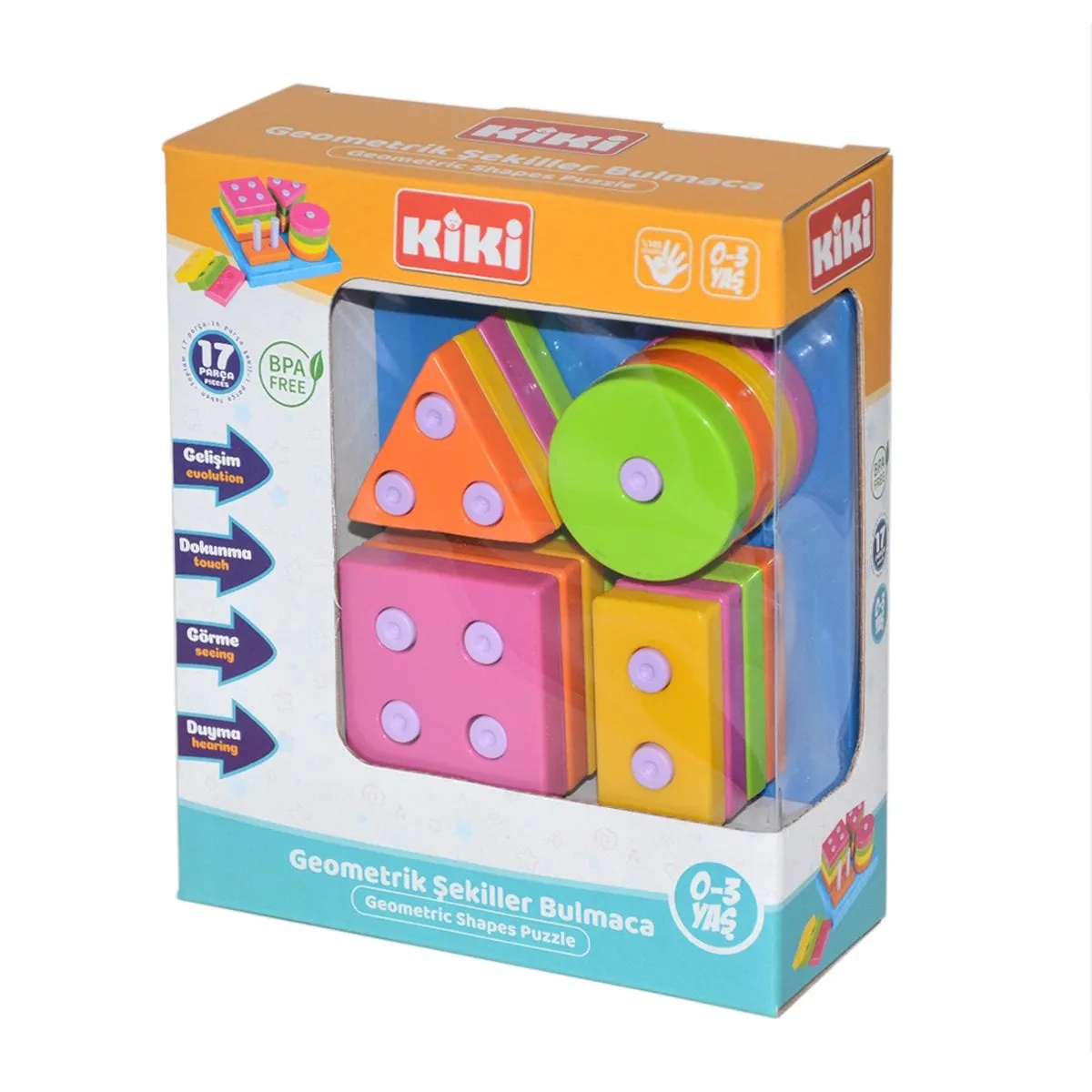 AE-1410 Kiki Geometrik Şekiller Bulmaca