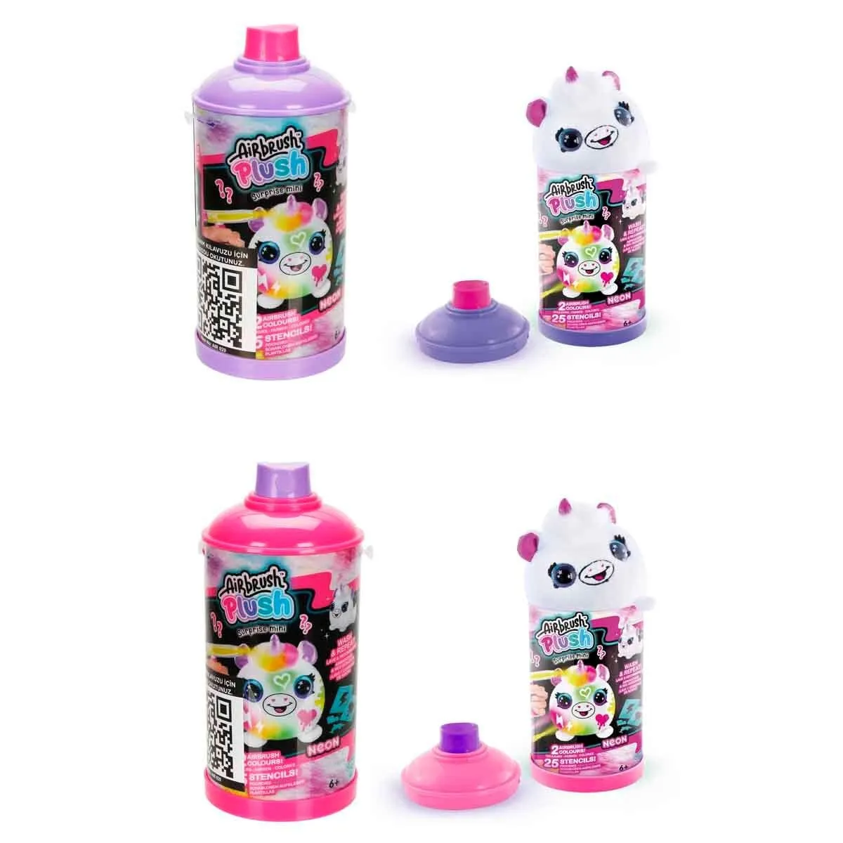 SUN-CNL-HOBİ SET AIRBRUSH PLUSH MYSTERY MINI PLUSH NEON SERIES 2