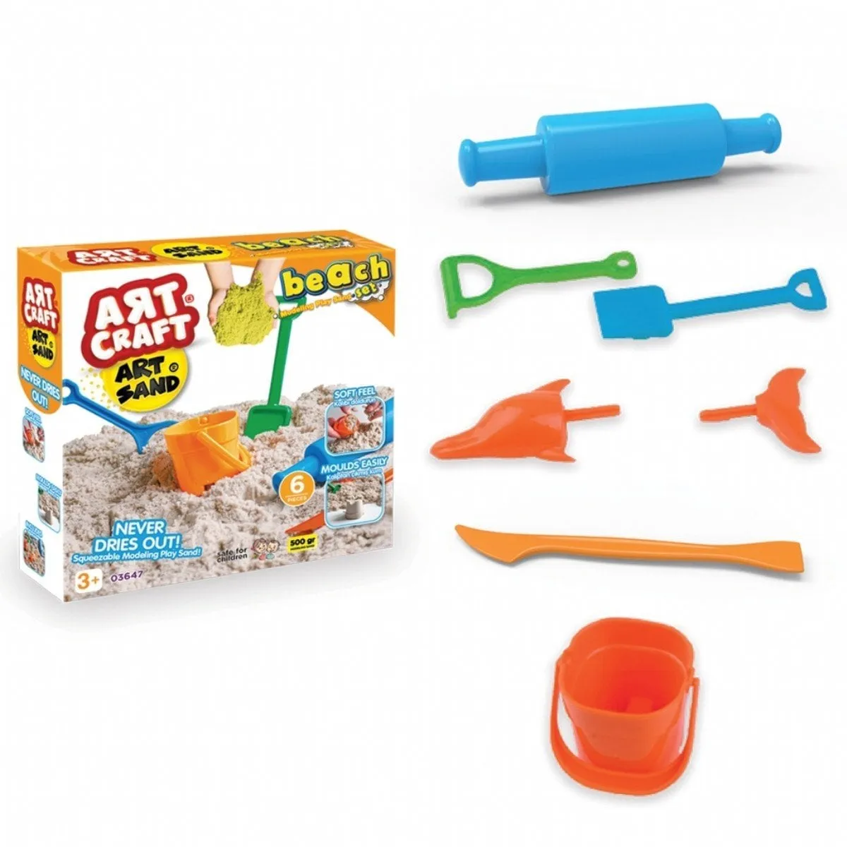 500GR Plaj Kum Set Art Stand