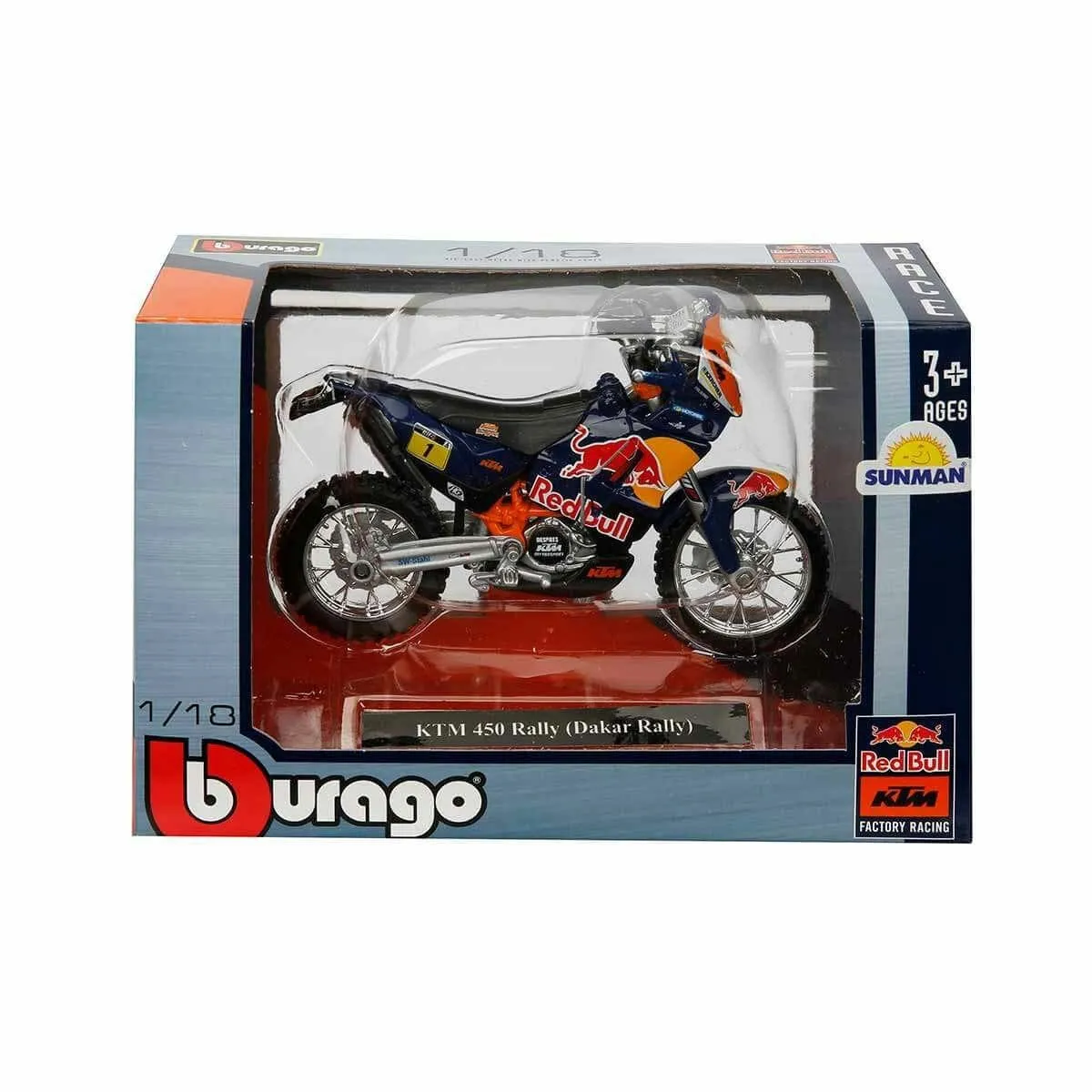 BUR-1:18 Motor Red Bull KTM 450 2 Asorti - Sunman — görsel 2