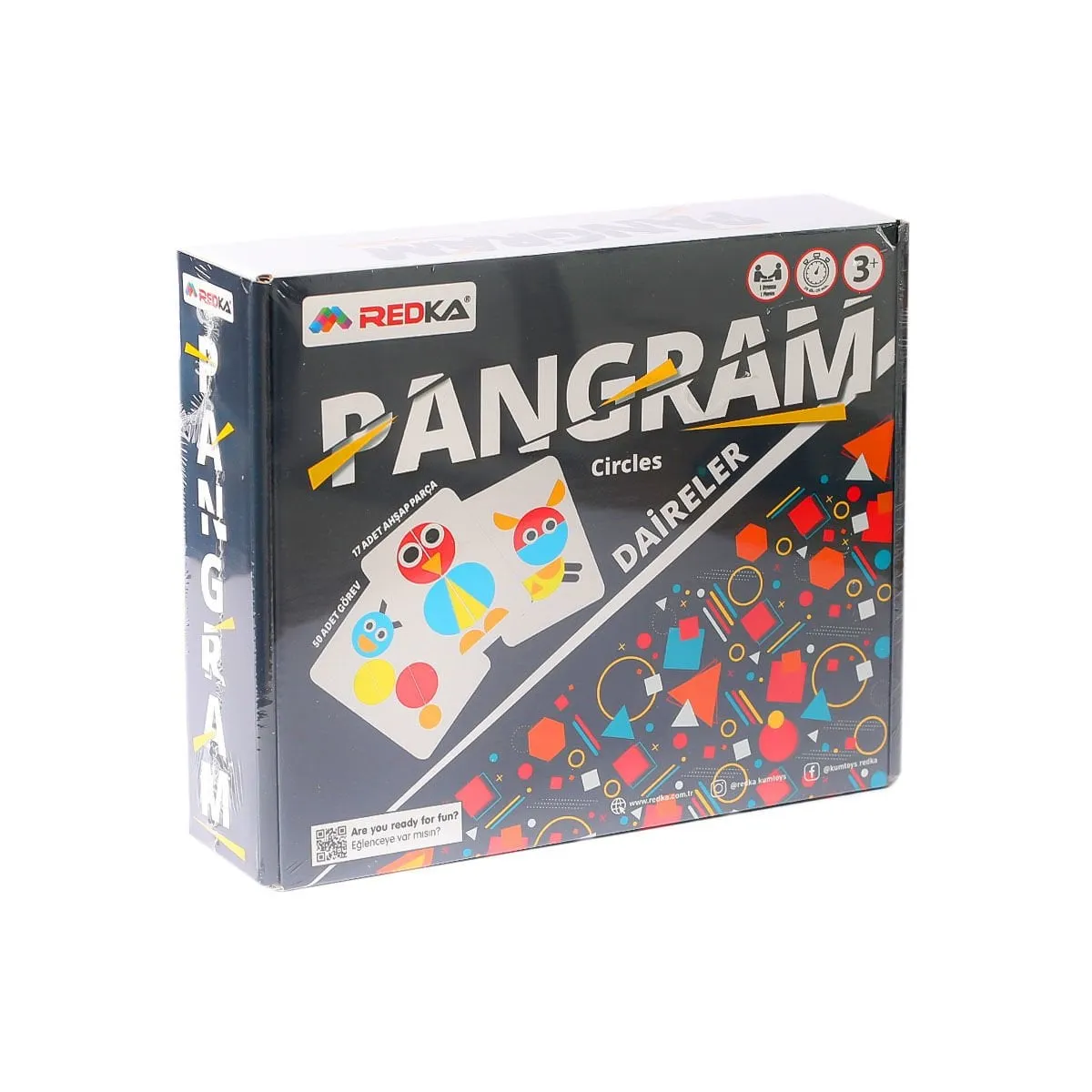 Redka Pangram Daireler Ahşap Zeka Oyunu