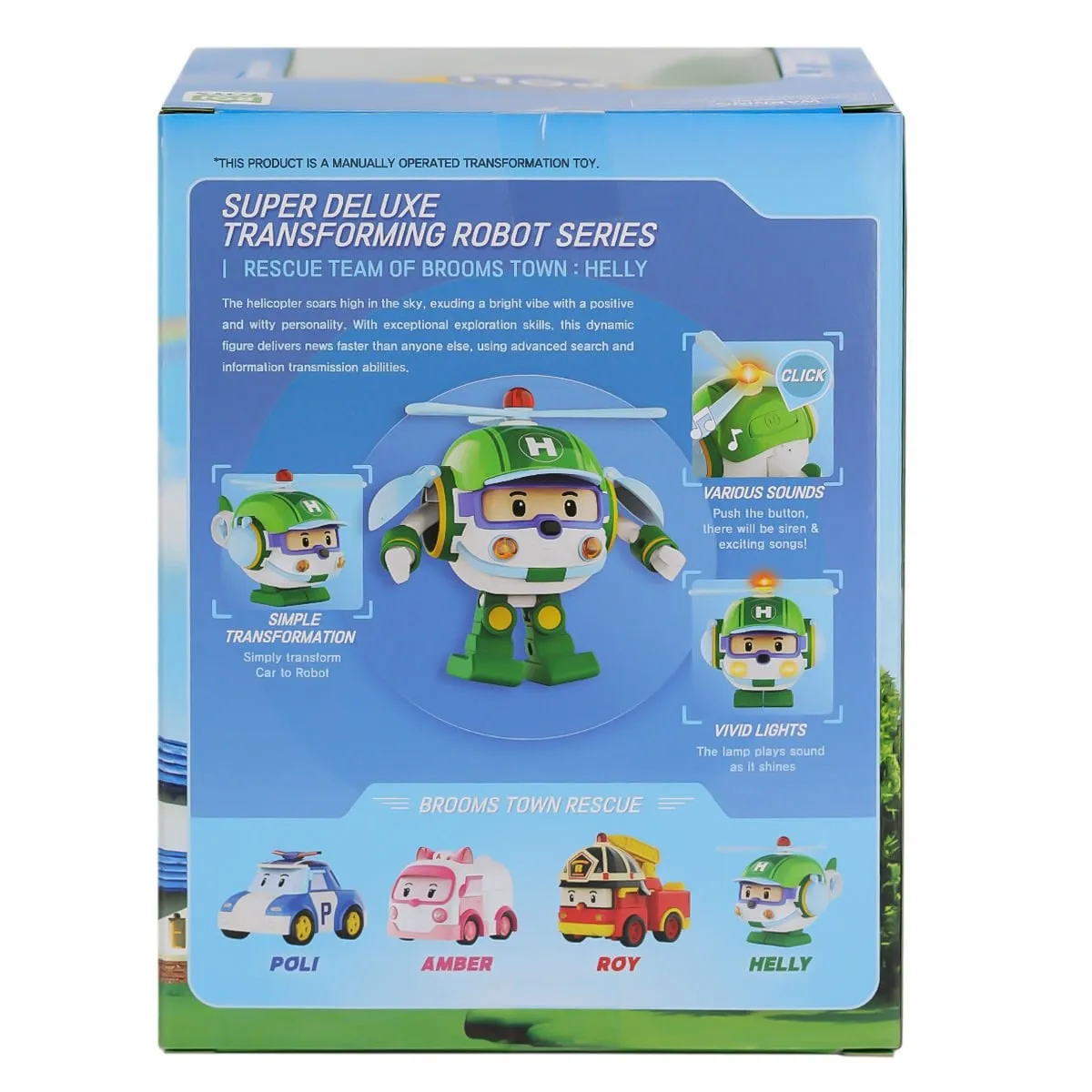 POLI MRT-688 Sesli ve Işıklı Robocar Poli Büyük Transforming Robot Helly -Necotoys — görsel 4
