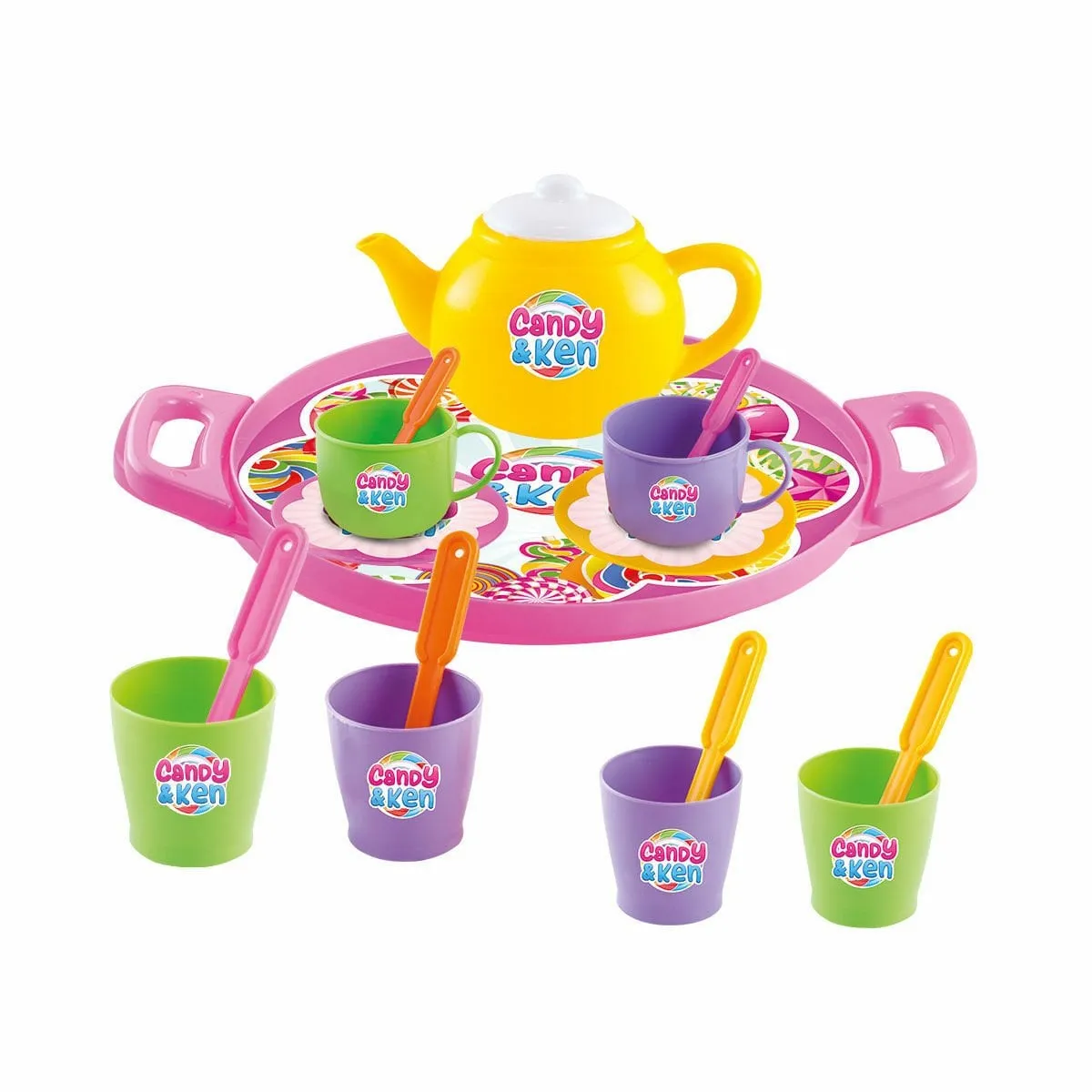 Candy Şekerlemeli Tepsiyle Çay Seti — görsel 2
