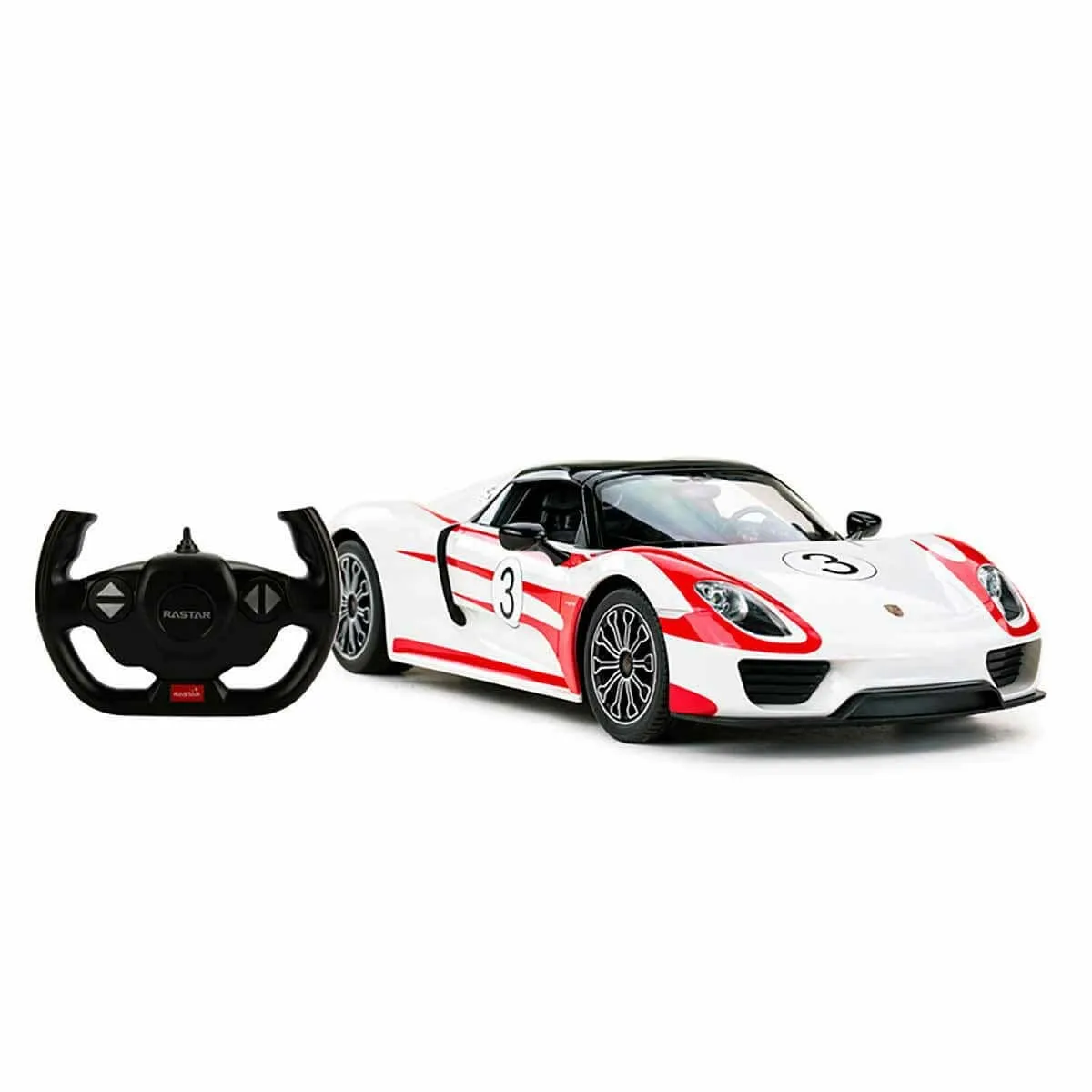 1:14 Uzaktan Kumandalı Porsche 918 Spyder Weissach Işıklı Araba 32 cm — görsel 3