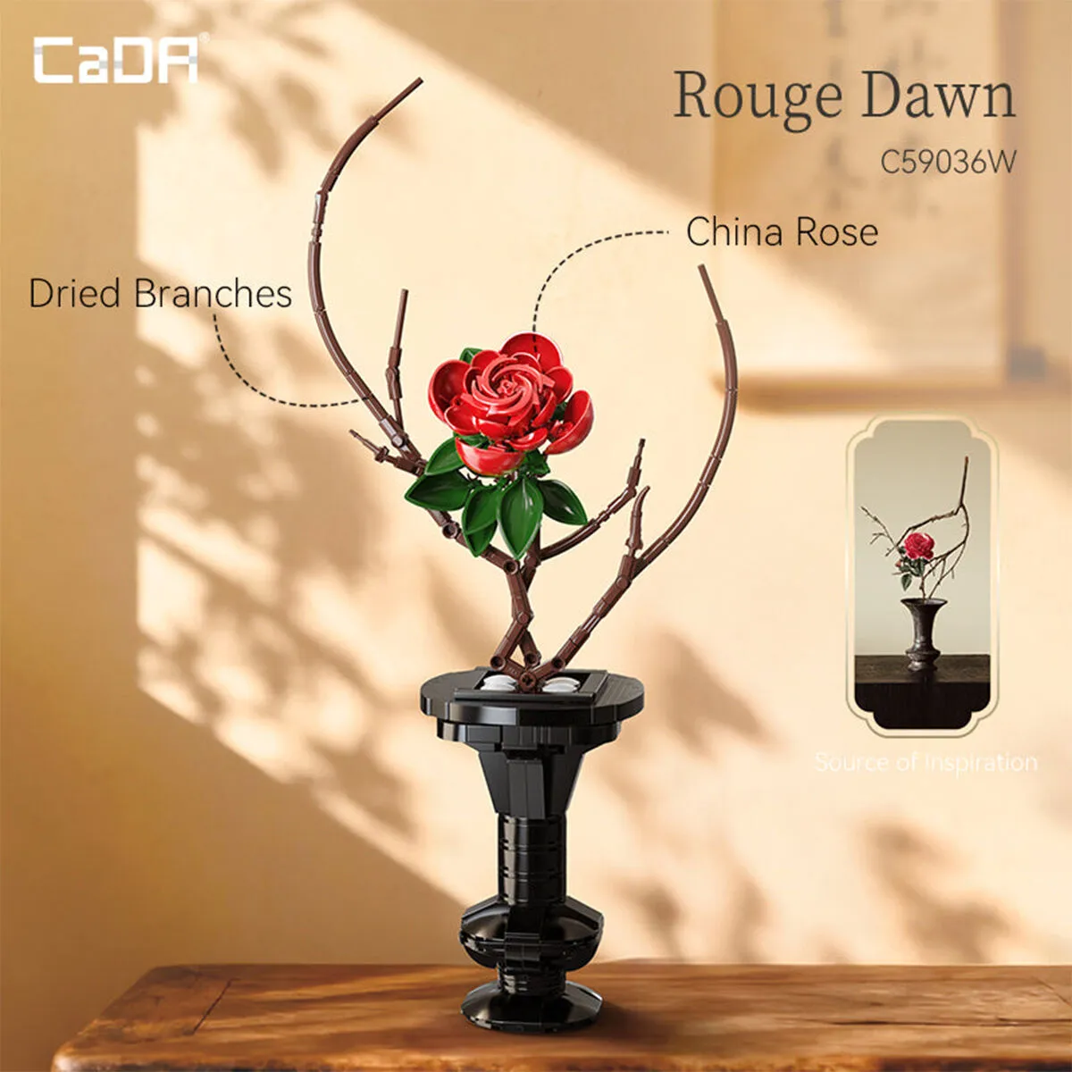 Cada Saksılı Red Rose Model 363 Parça Blok — görsel 3