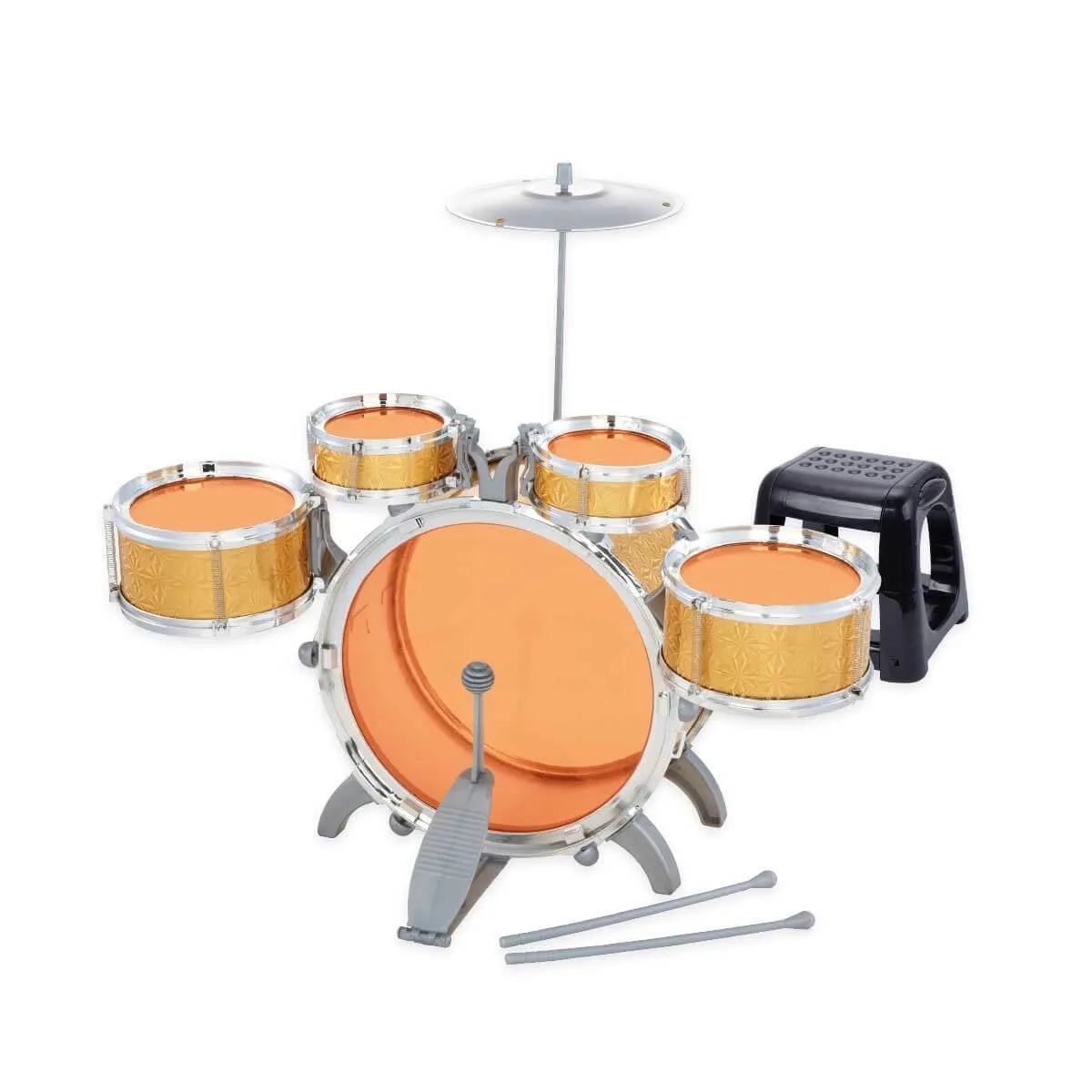 Sunman Eccho, Davul Set - Jazz Drum / 5 adet Davul, Zil ve Tabure / +3 yaş