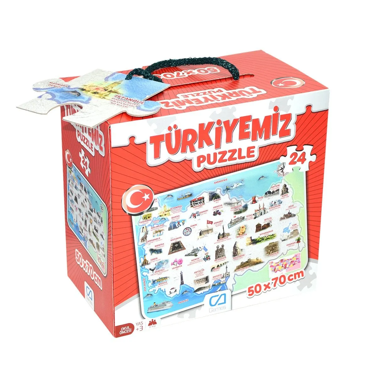 CA Games Türkiyemiz 24 parça Yer Puzzle / +3 yaş